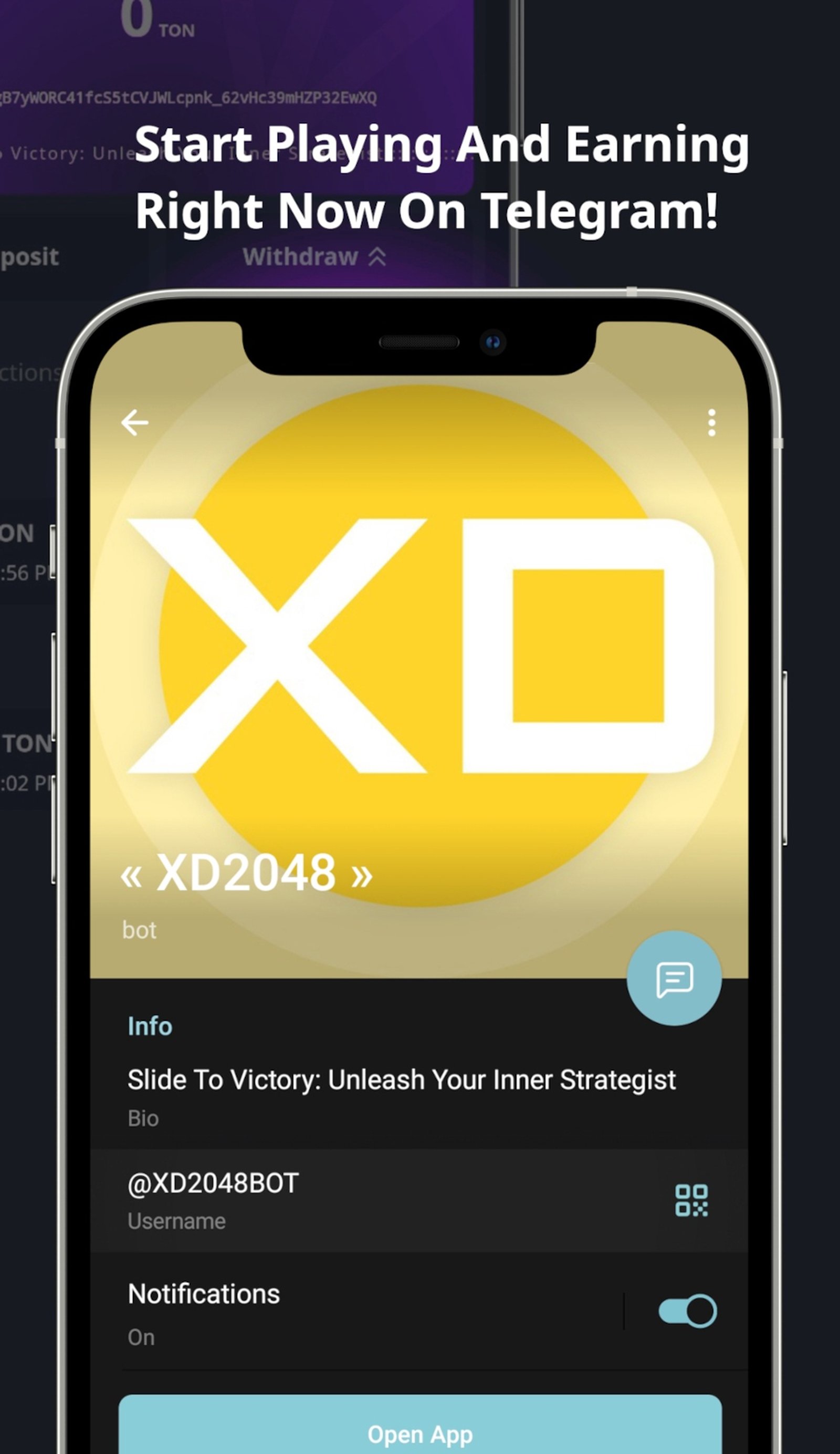XD2048 в Телеграм — скриншот 6