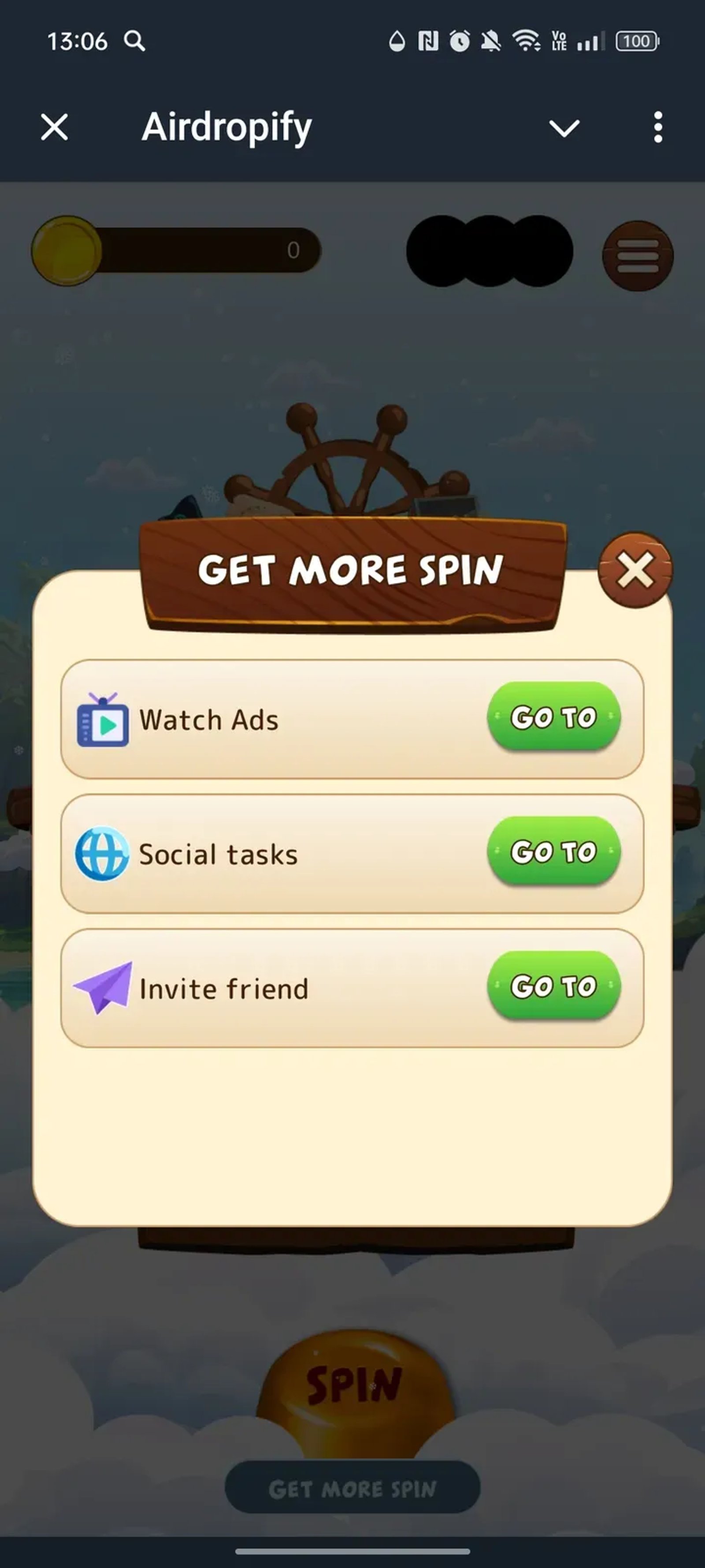 Airdropify в Телеграм — скриншот 2