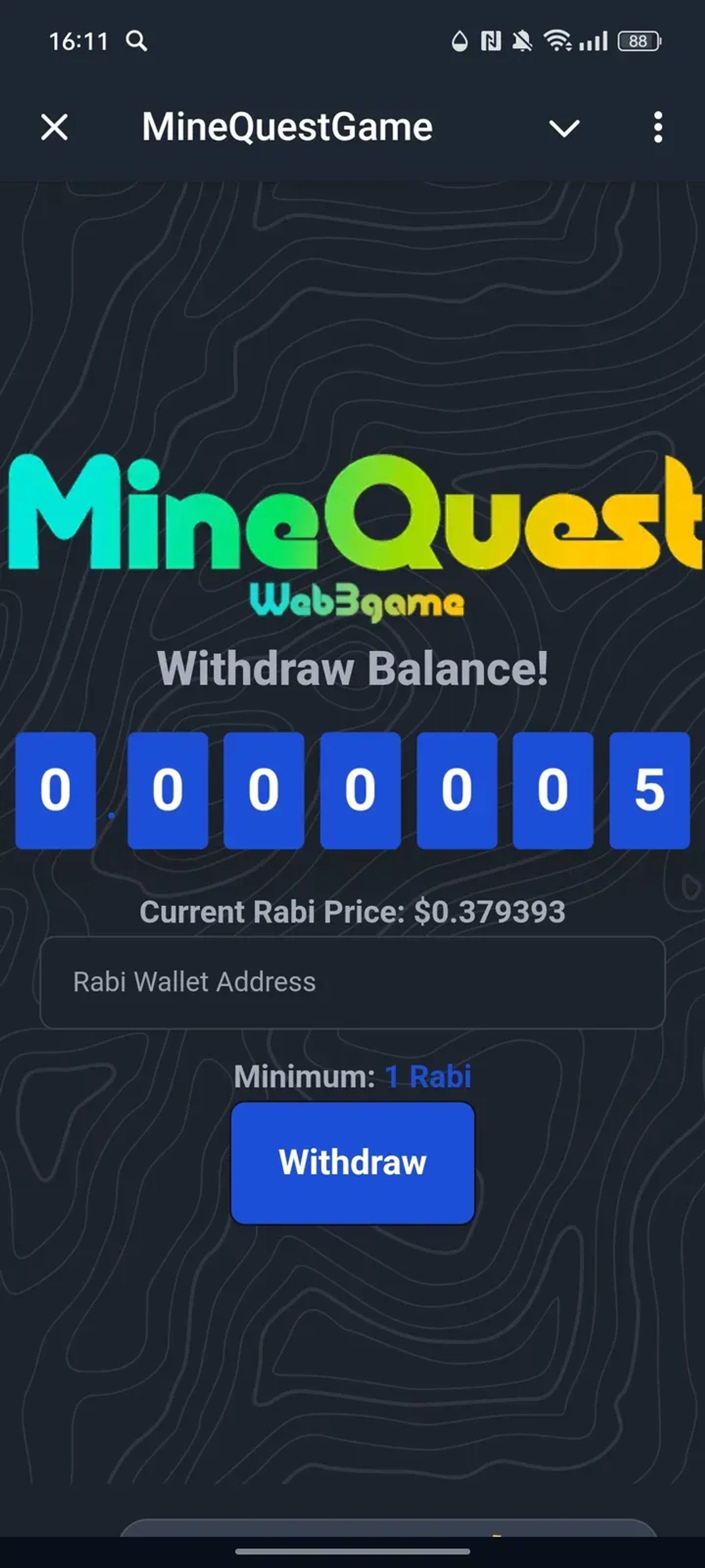 MineQuestGame Telegram Screenshot 5