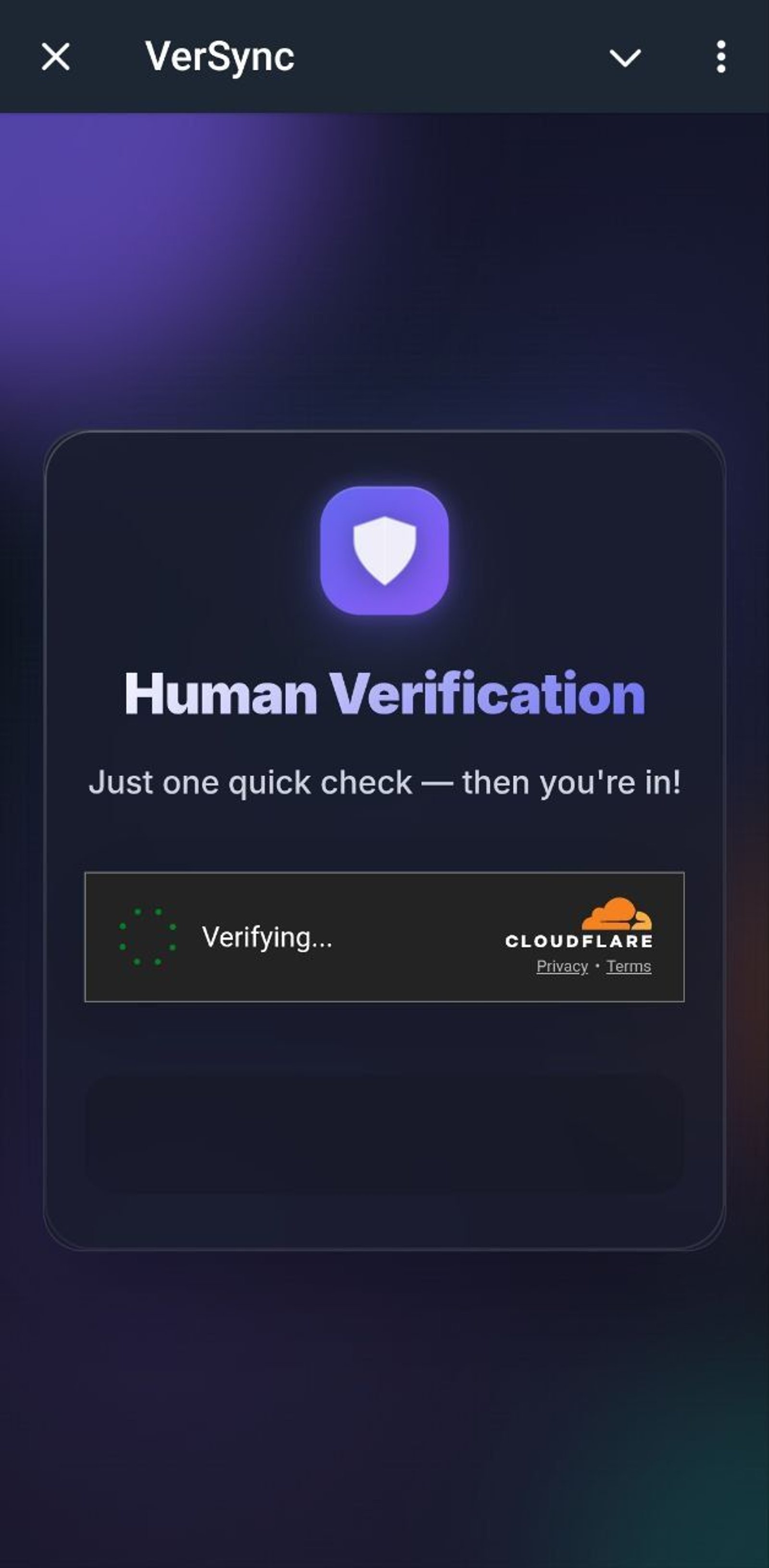 VerSync в Телеграм — скриншот 5