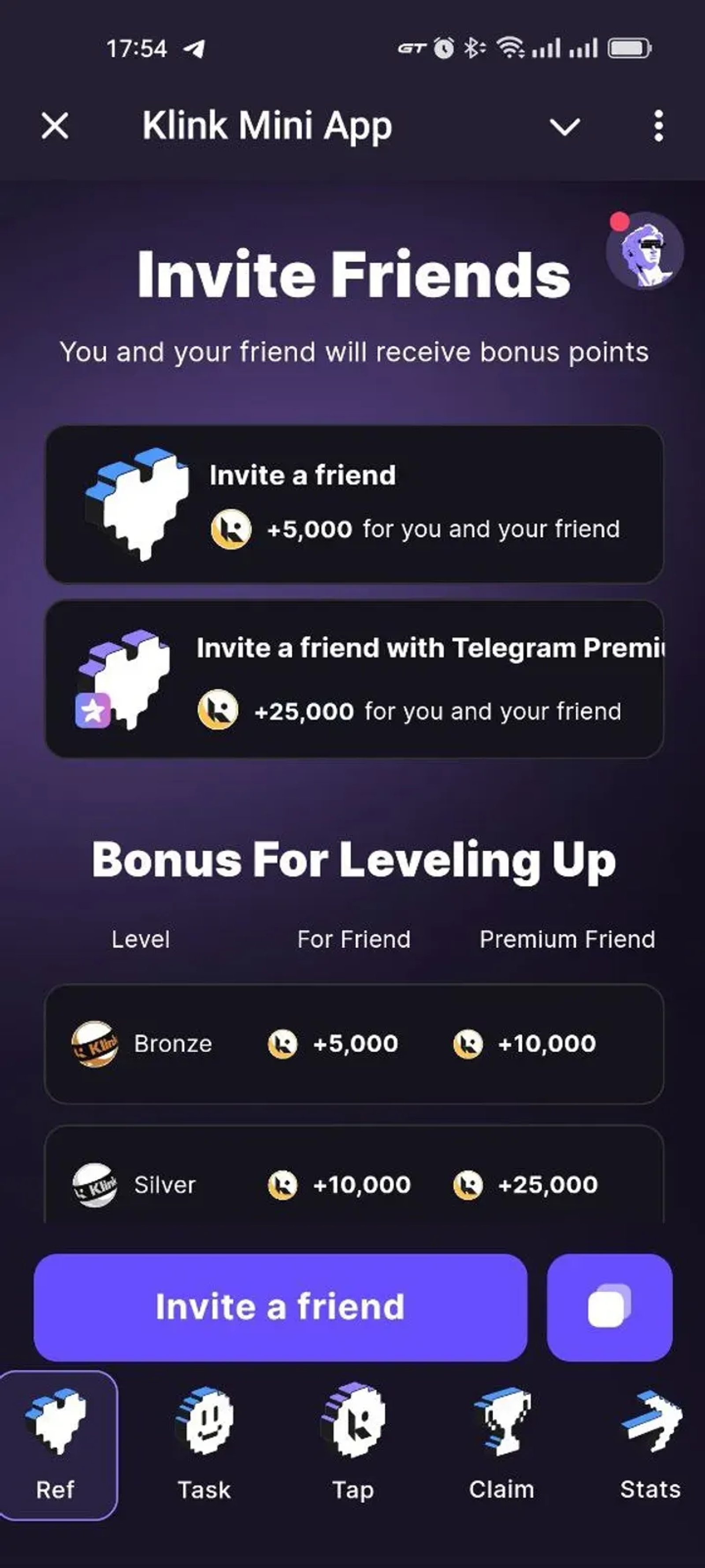 Klink: Earn & Make Money в Телеграм — скриншот 3