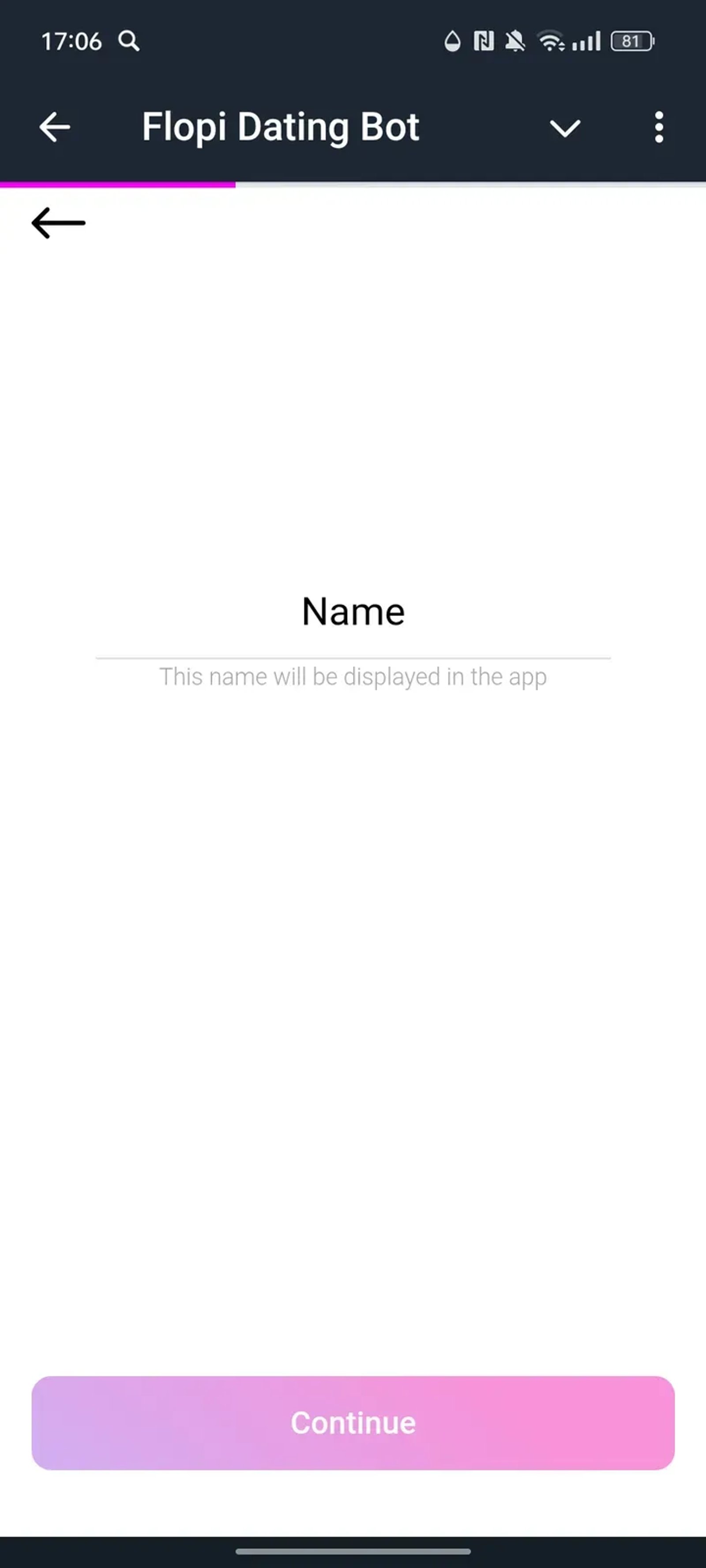 Flopi Dating Bot Telegram Screenshot 1