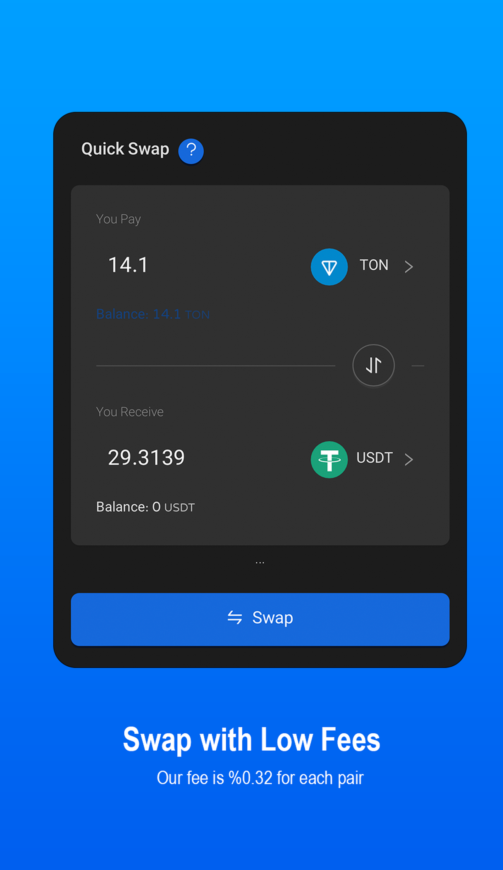 SwapWallet в Телеграм — скриншот 4