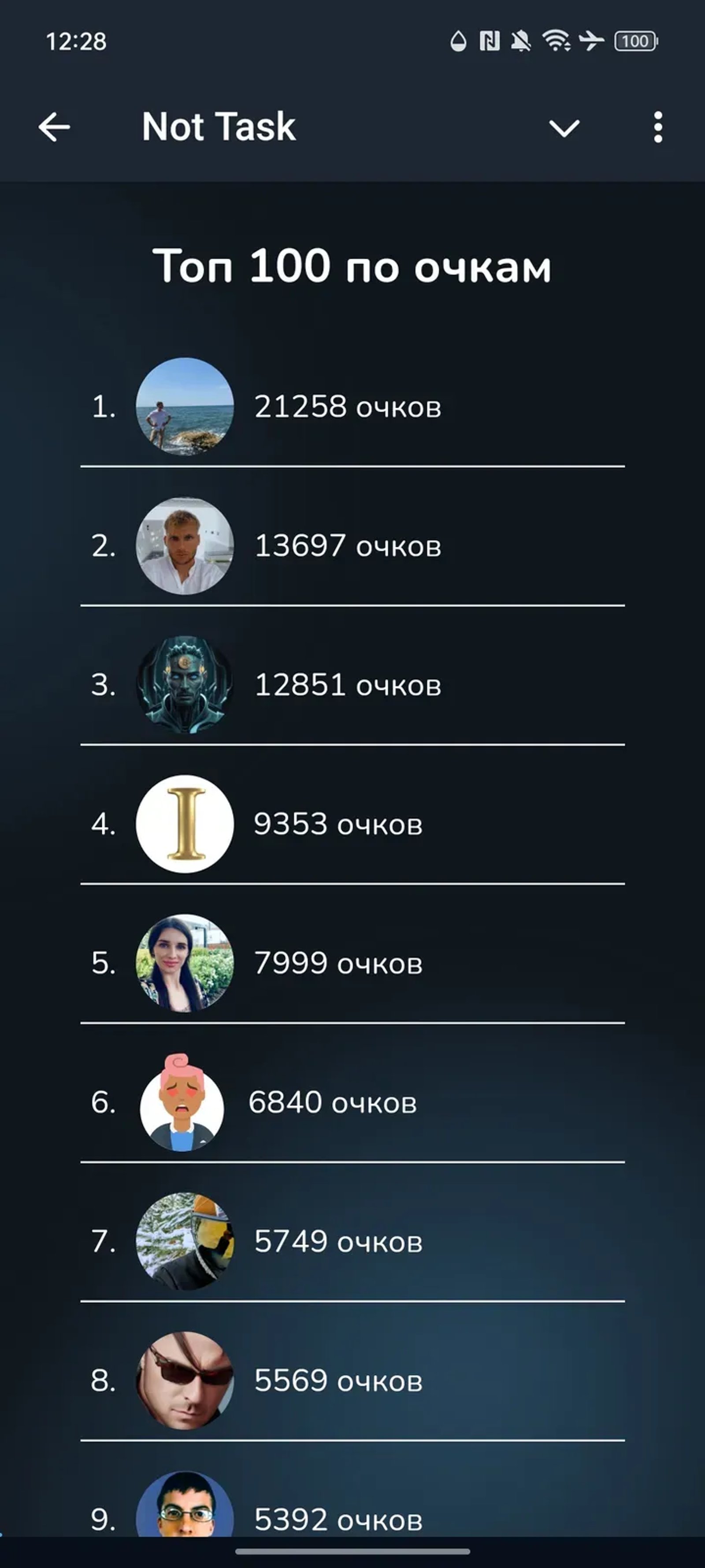 Not Task в Телеграм — скриншот 4