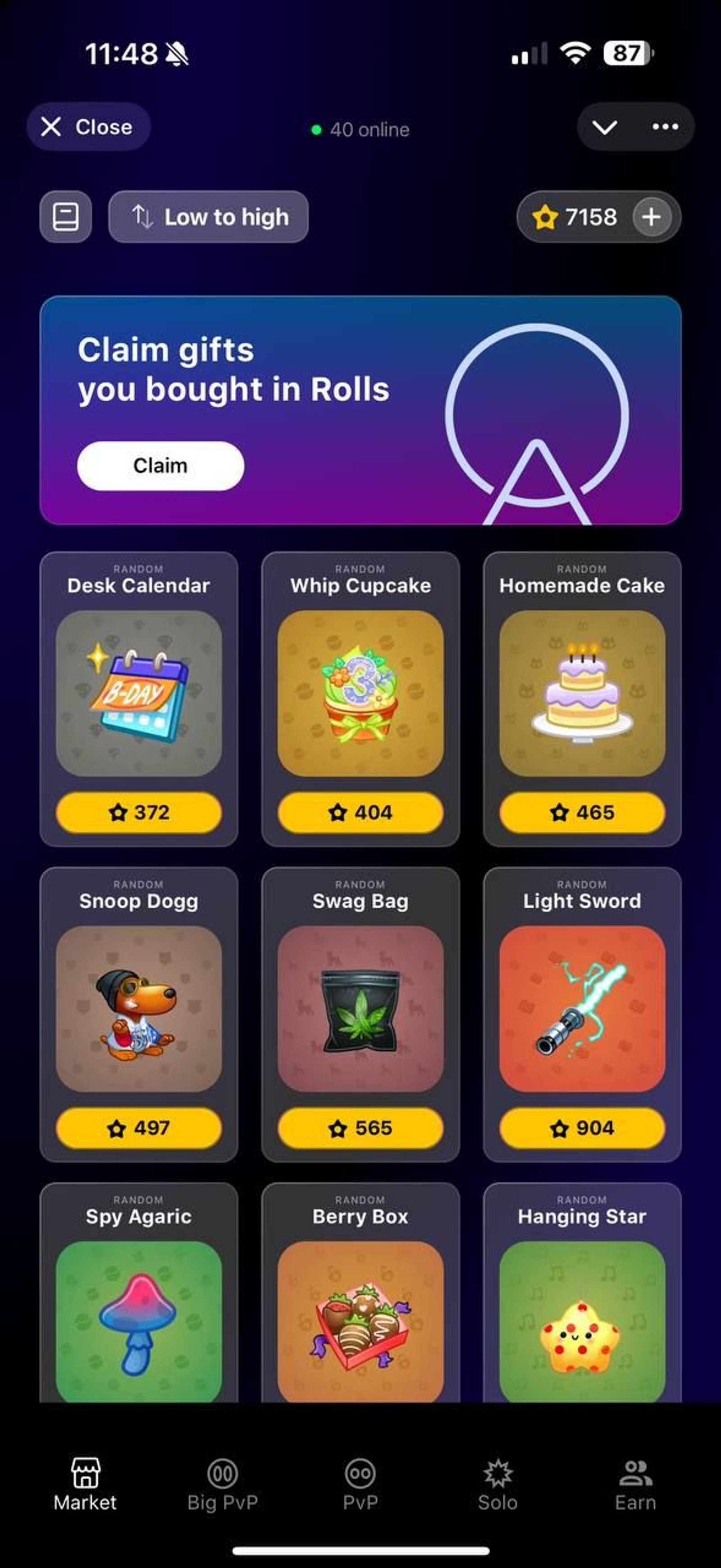 Balls в Телеграм — скриншот 6