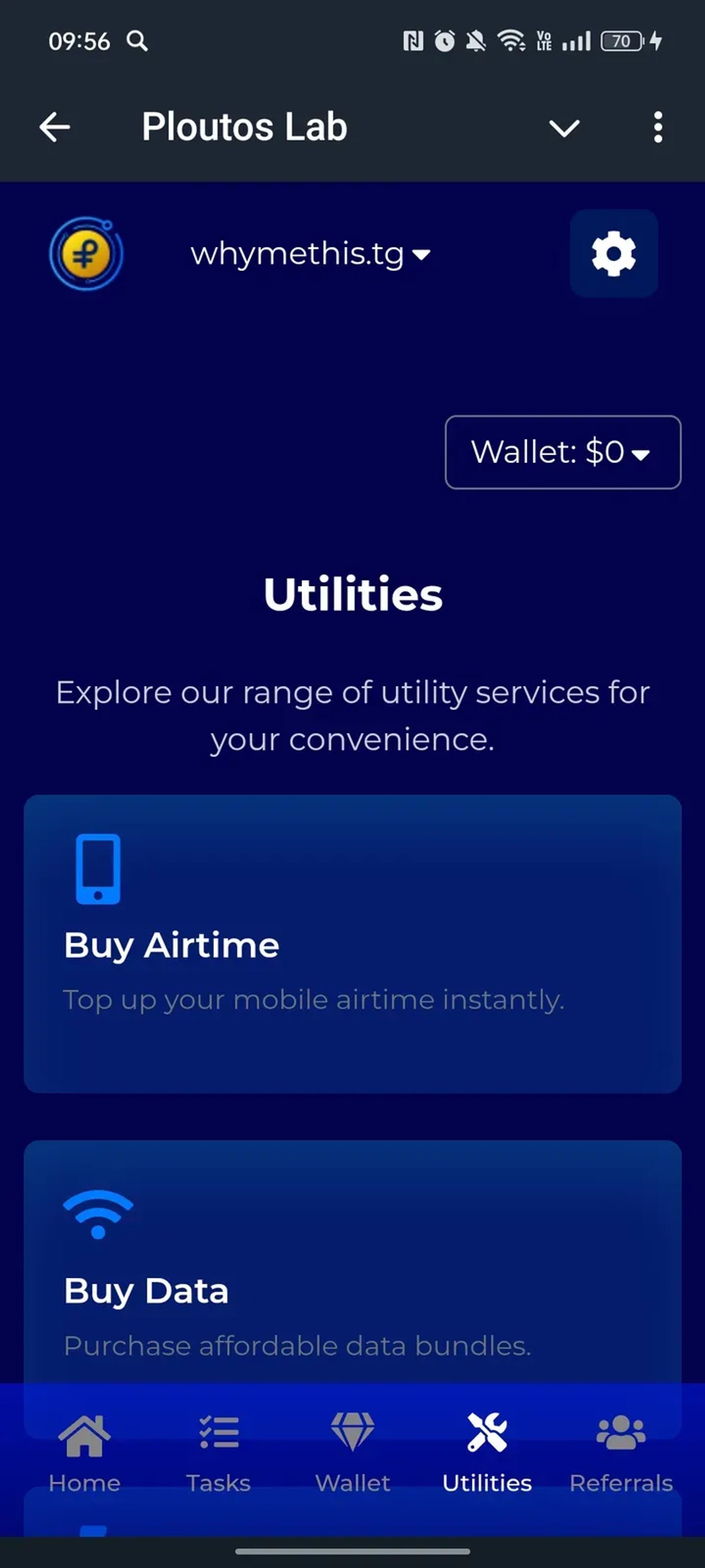 Ploutos Lab в Телеграм — скриншот 4