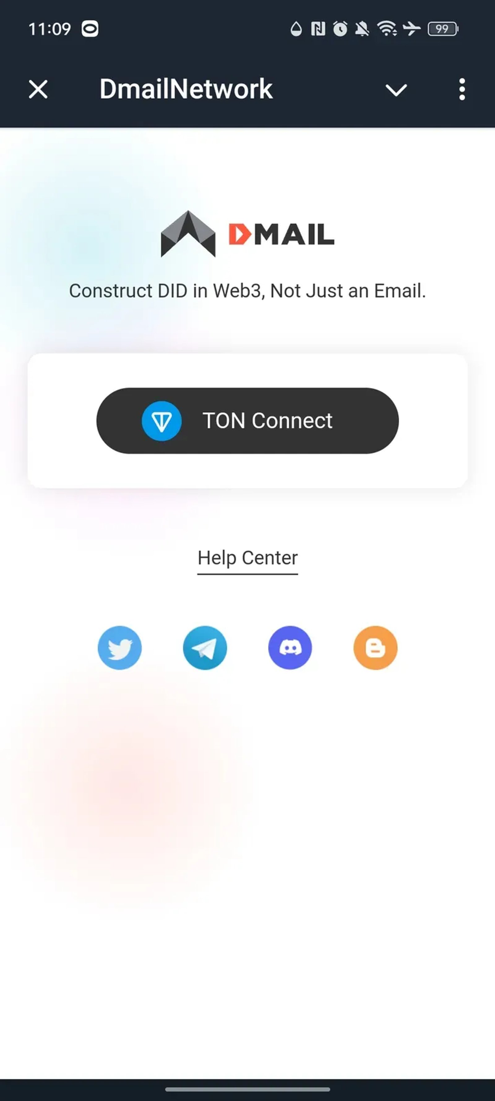 DmailNetwork в Телеграм — скриншот 1