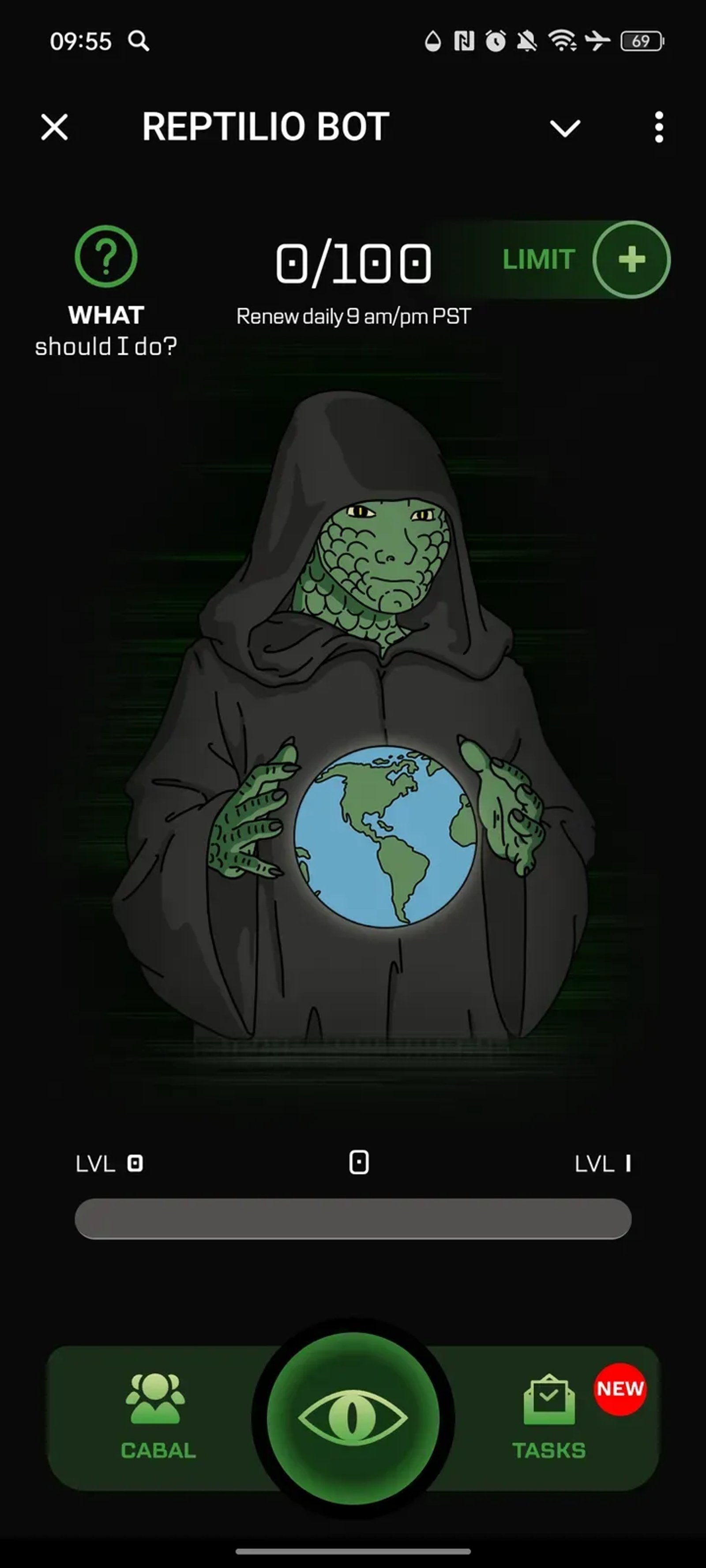 REPTILIO BOT в Телеграм — скриншот 1