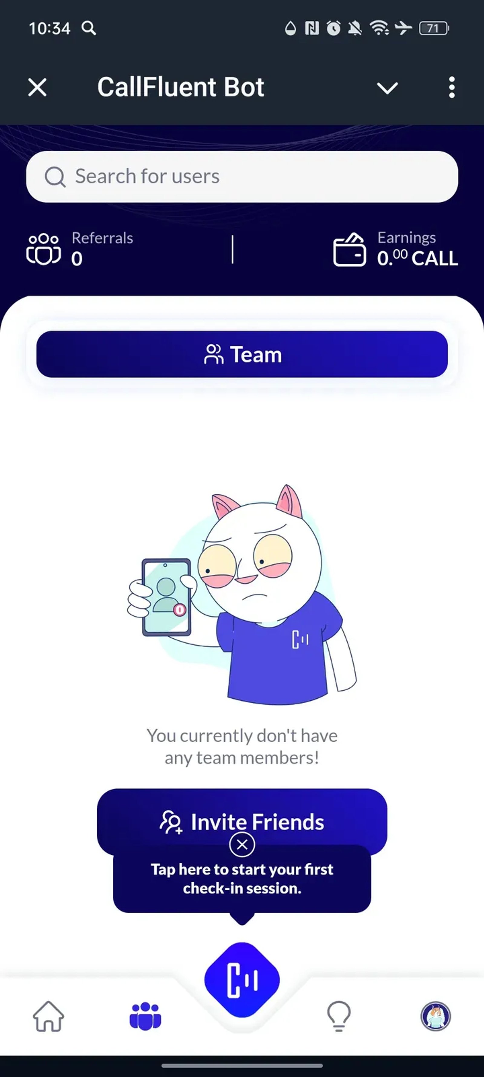 CallFluent Bot в Телеграм — скриншот 2