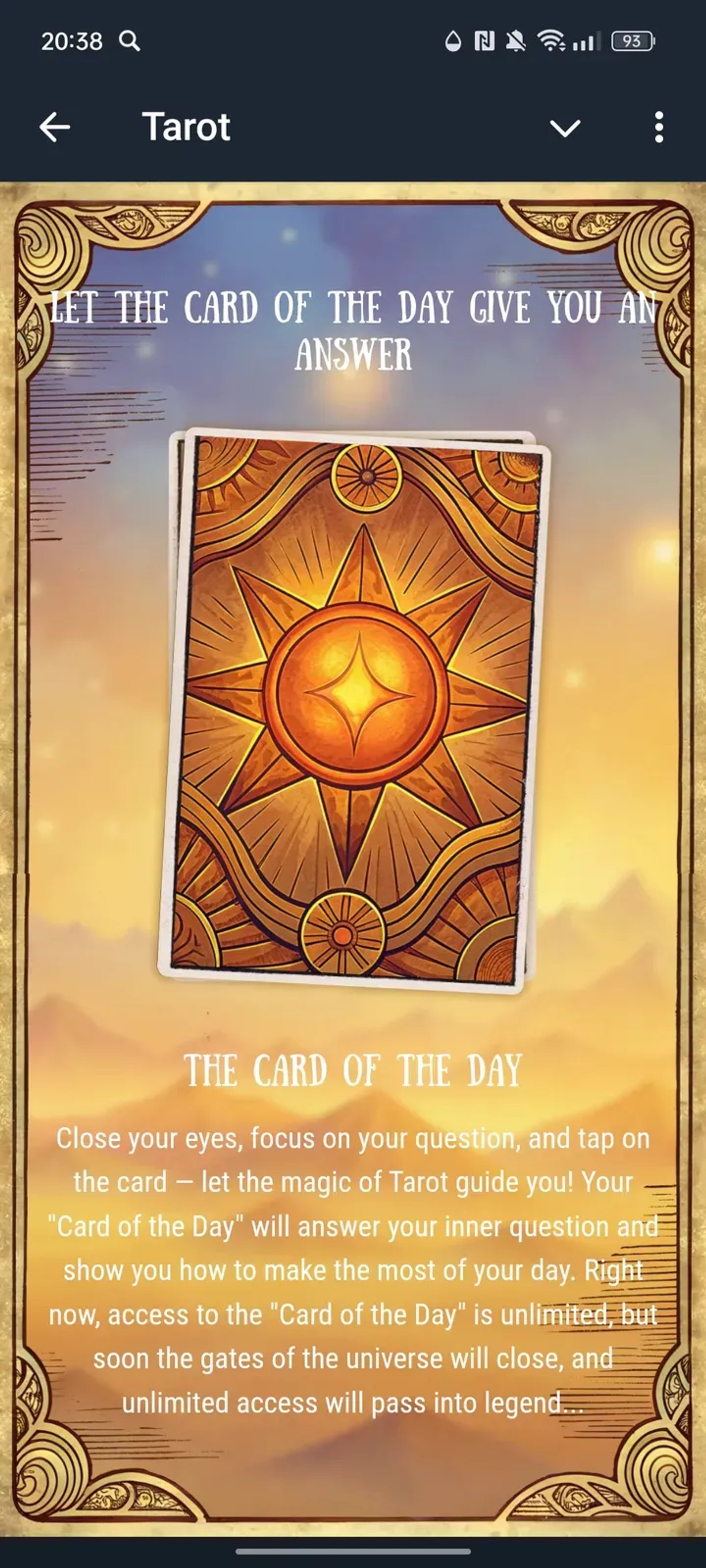 Tarot в Телеграм — скриншот 3