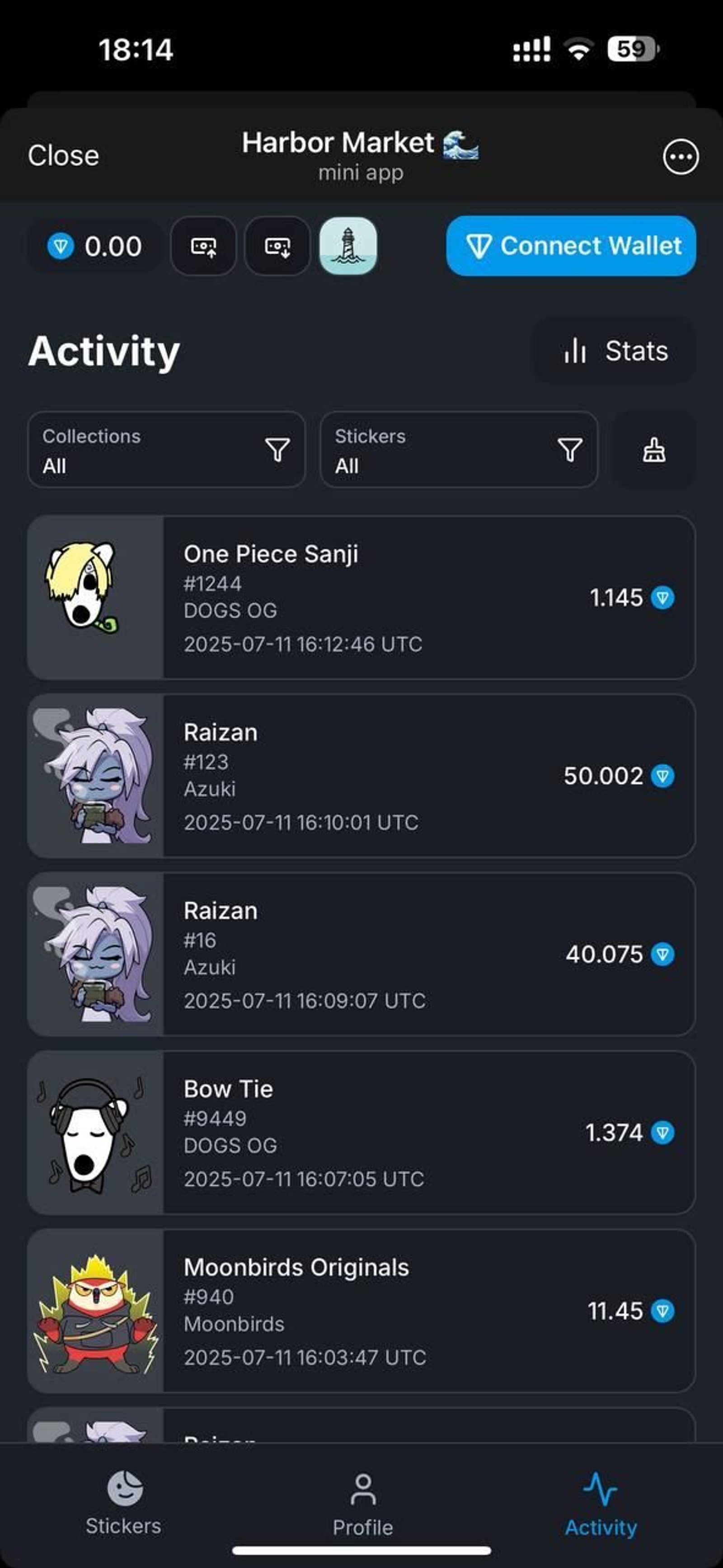 Harbor Market Telegram Screenshot 2