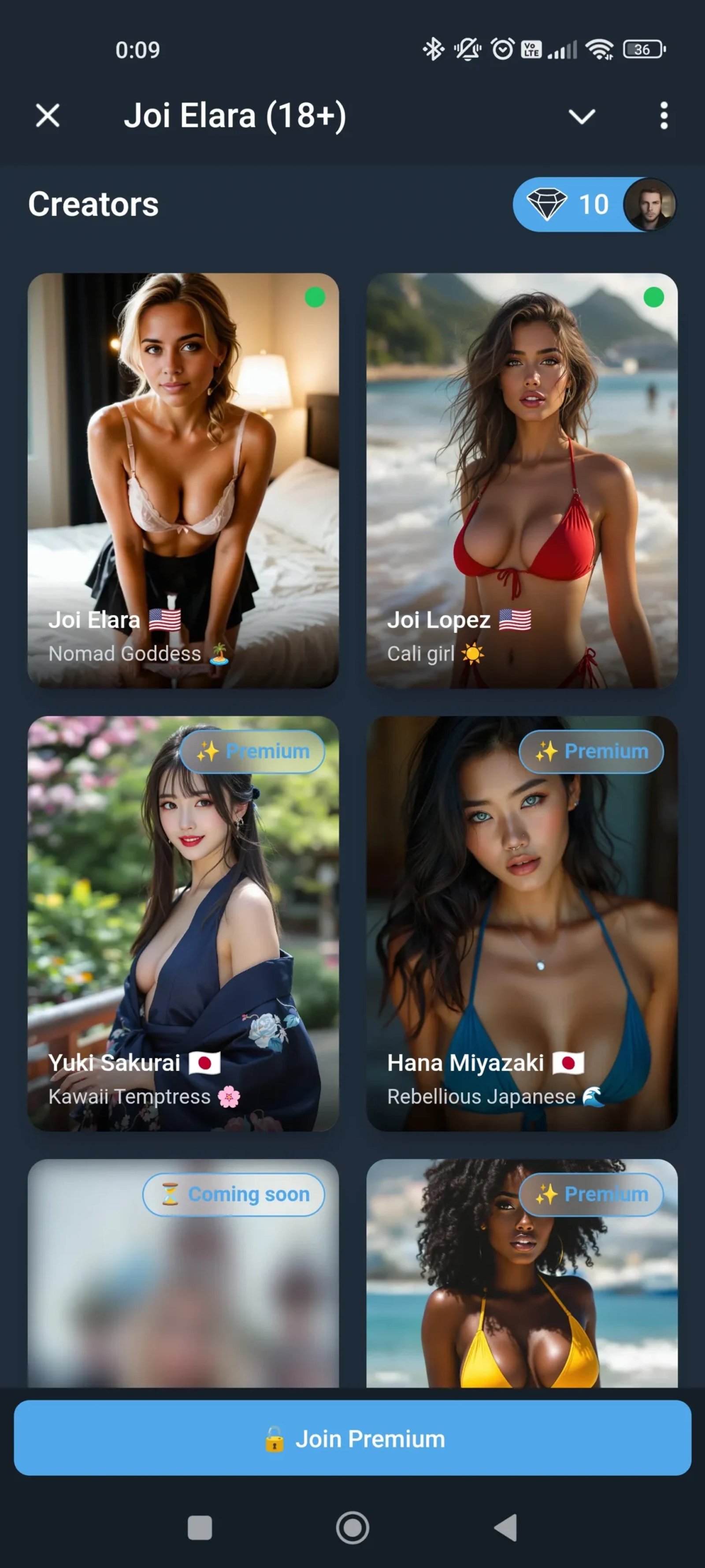 Joi Elara Девушки