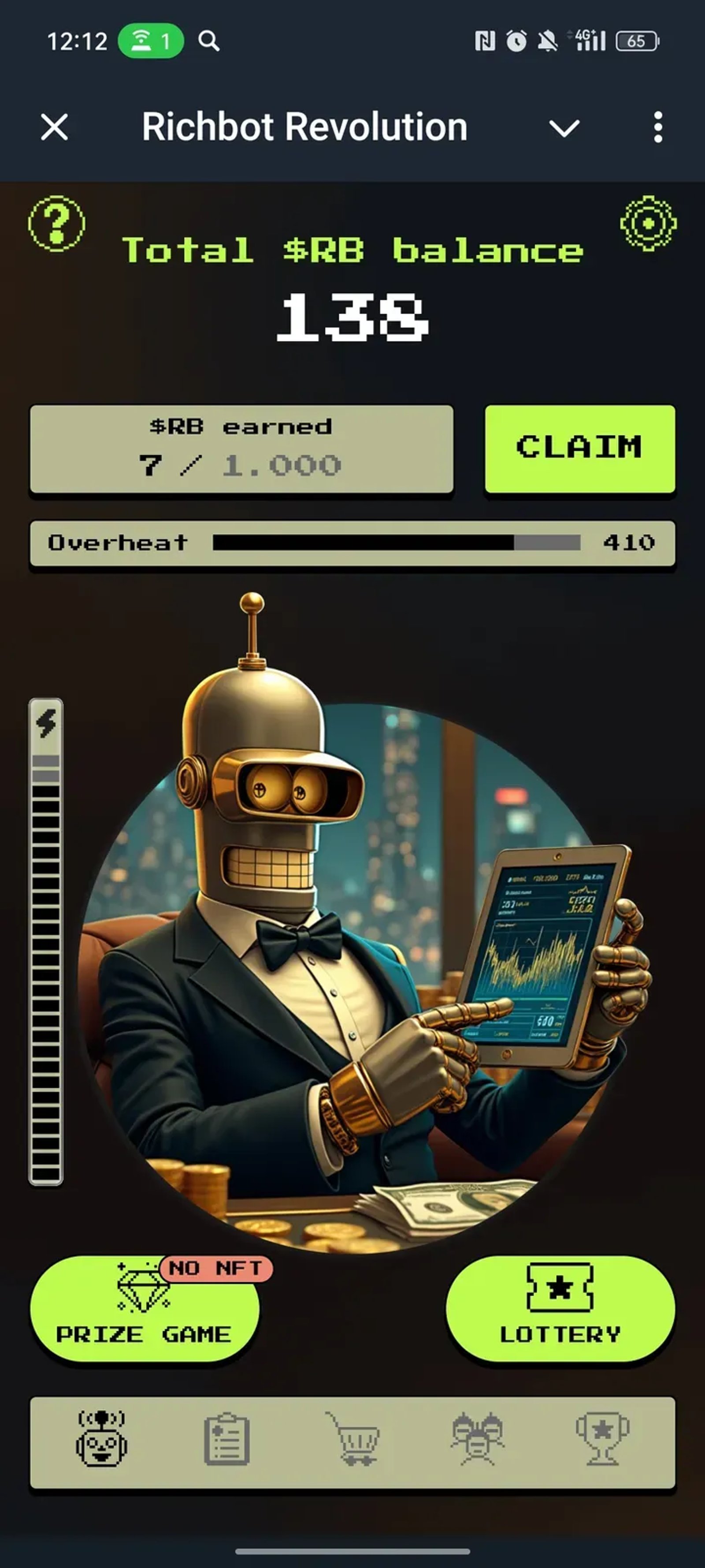 Richbot Revolution в Телеграм — скриншот 1