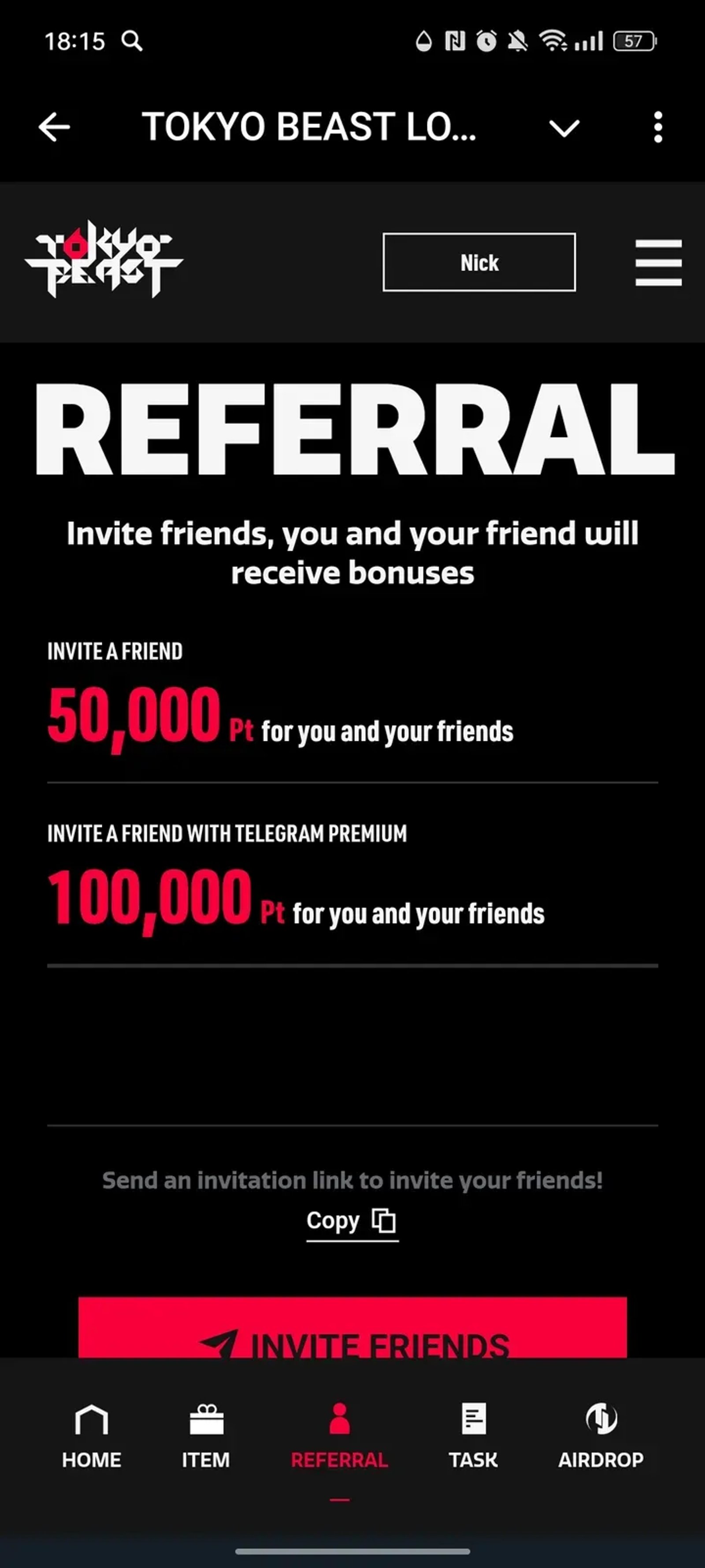 TOKYO BEAST LOVE DROP в Телеграм — скриншот 3