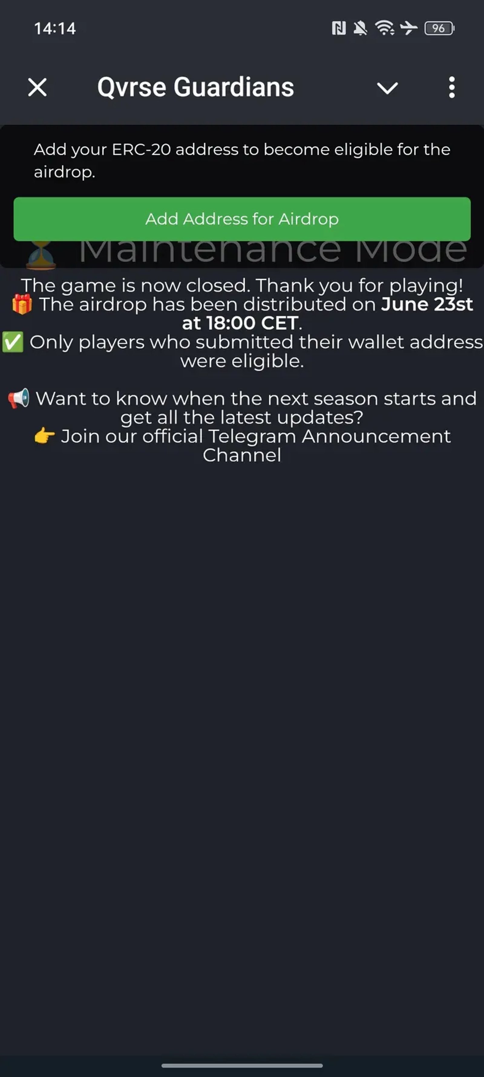 Qvrse Guardians Telegram Screenshot 1