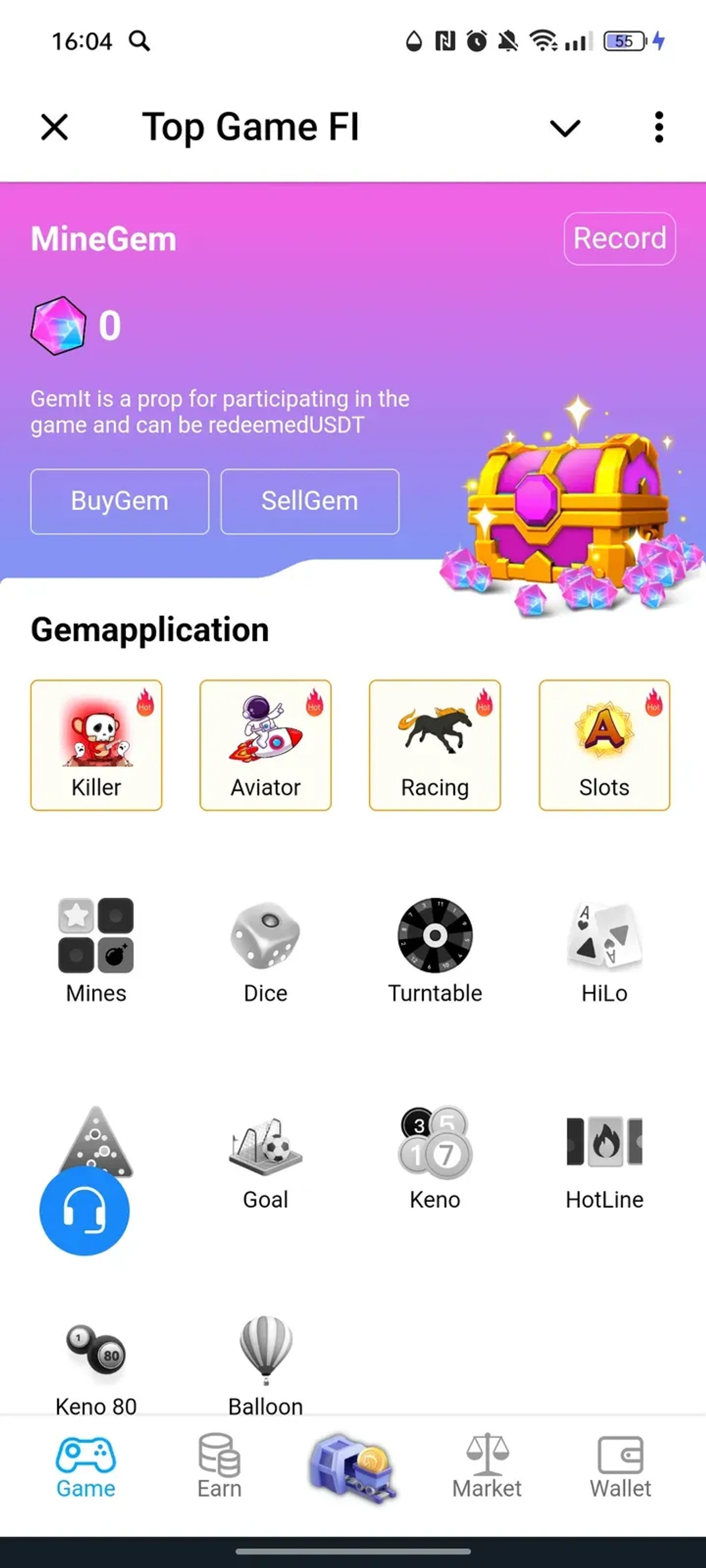 Top Game FI в Телеграм — скриншот 1