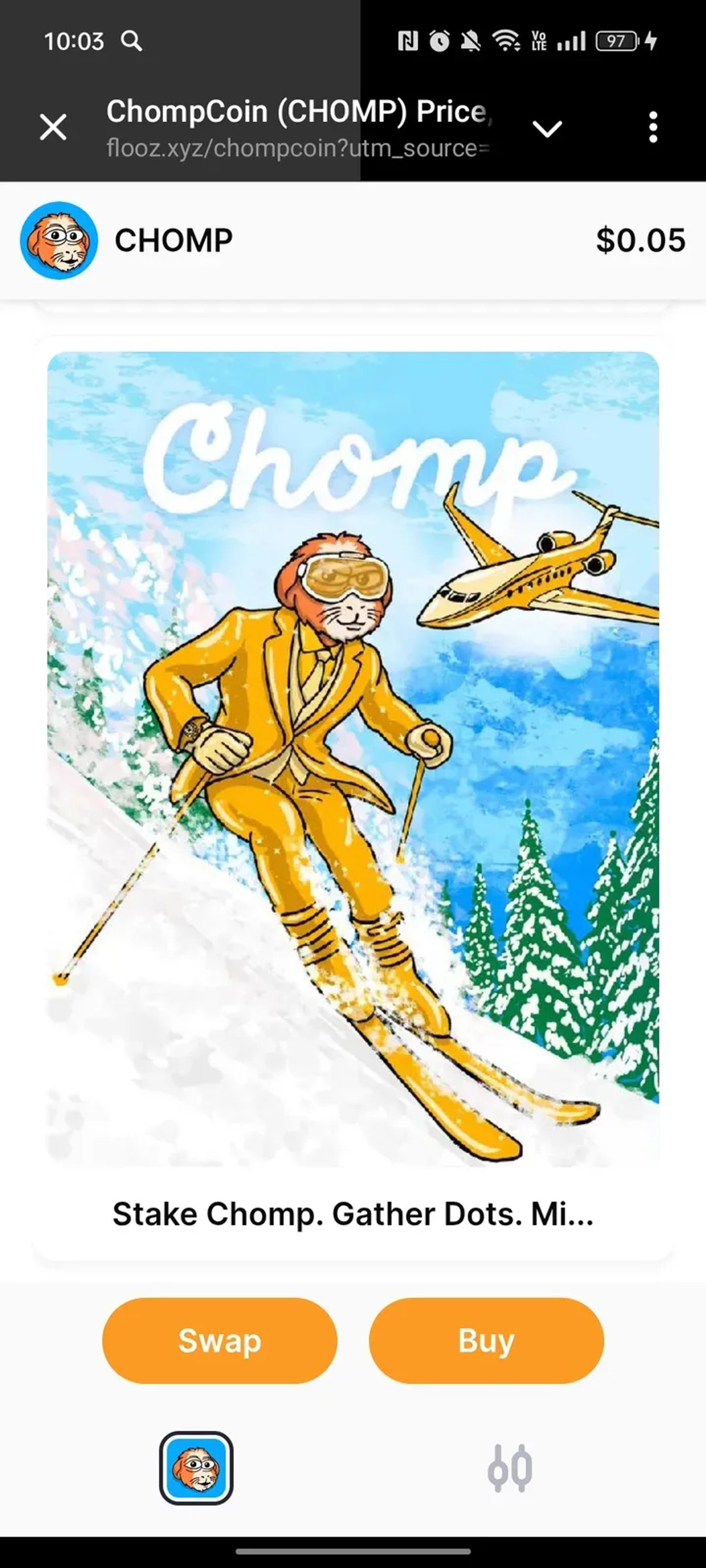 CHOMP App в Телеграм — скриншот 2
