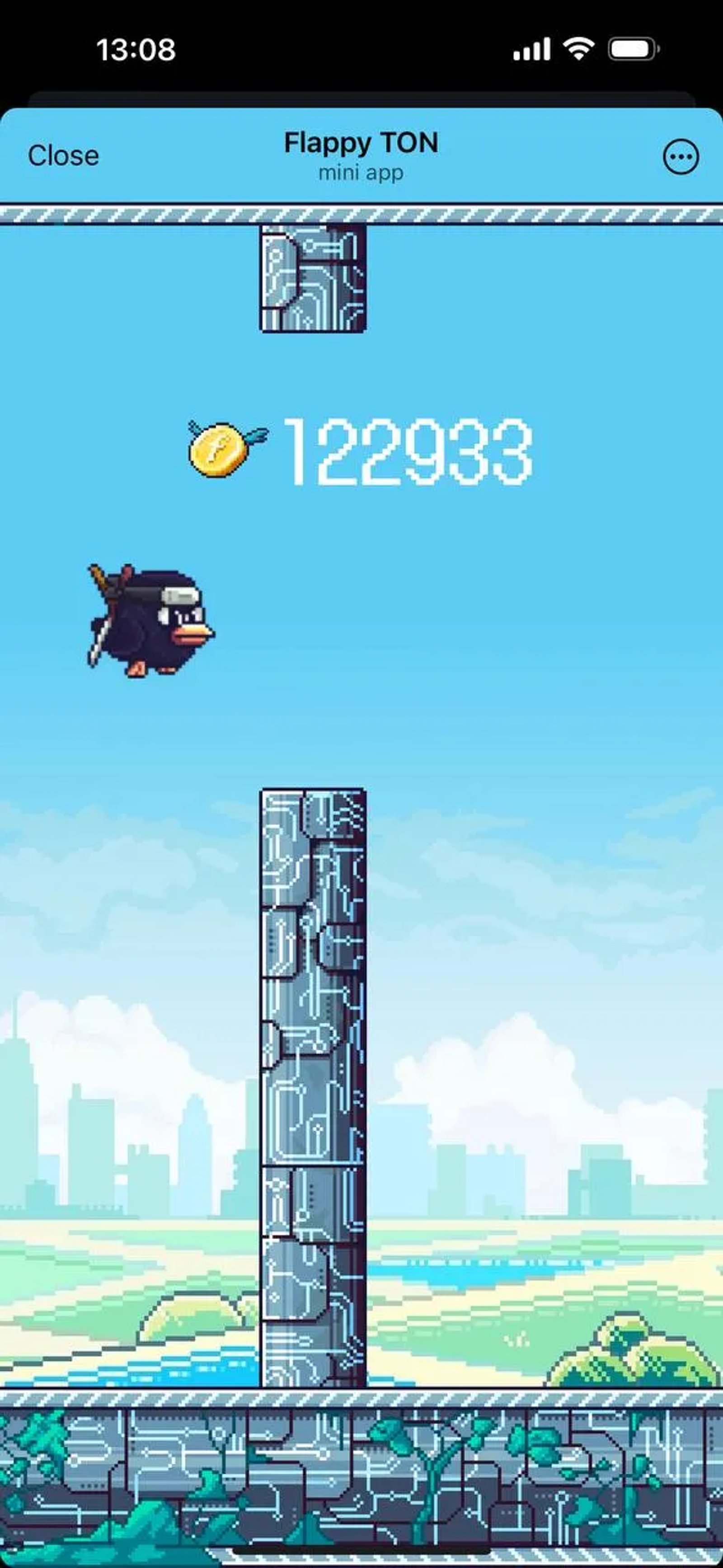 Flappy TON в Телеграм — скриншот 4