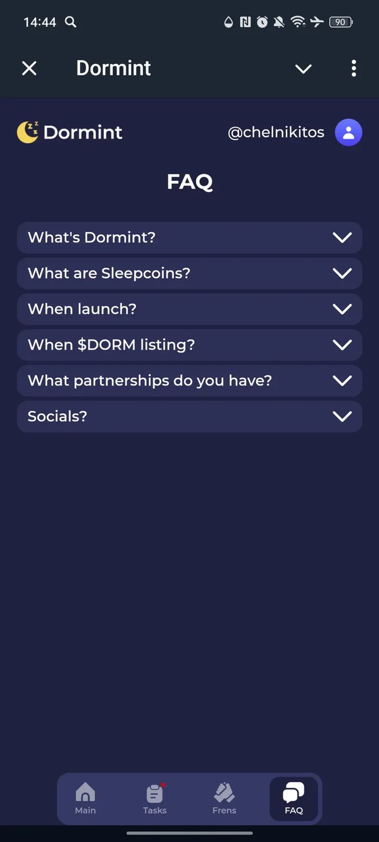 Dormint Telegram Screenshot 4