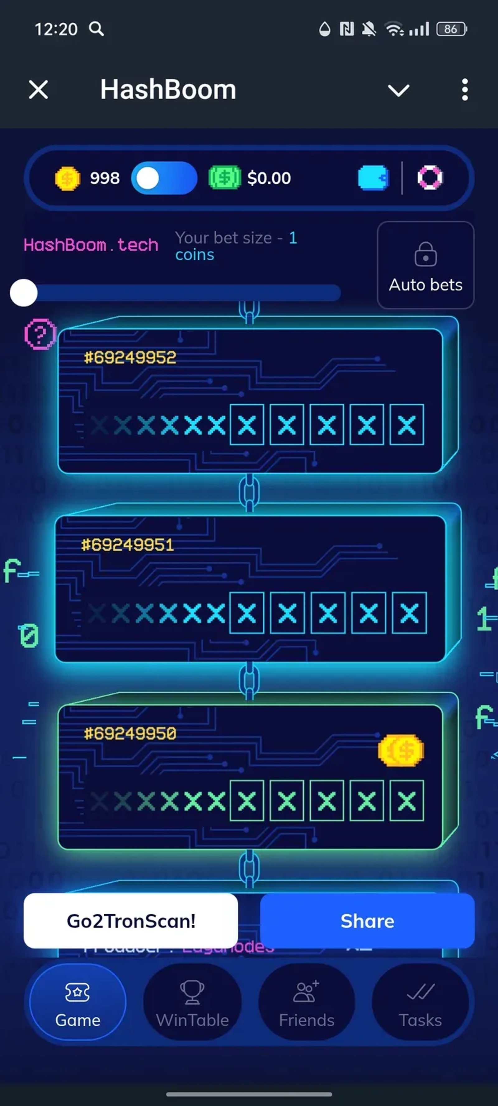 HashBoom в Телеграм — скриншот 1