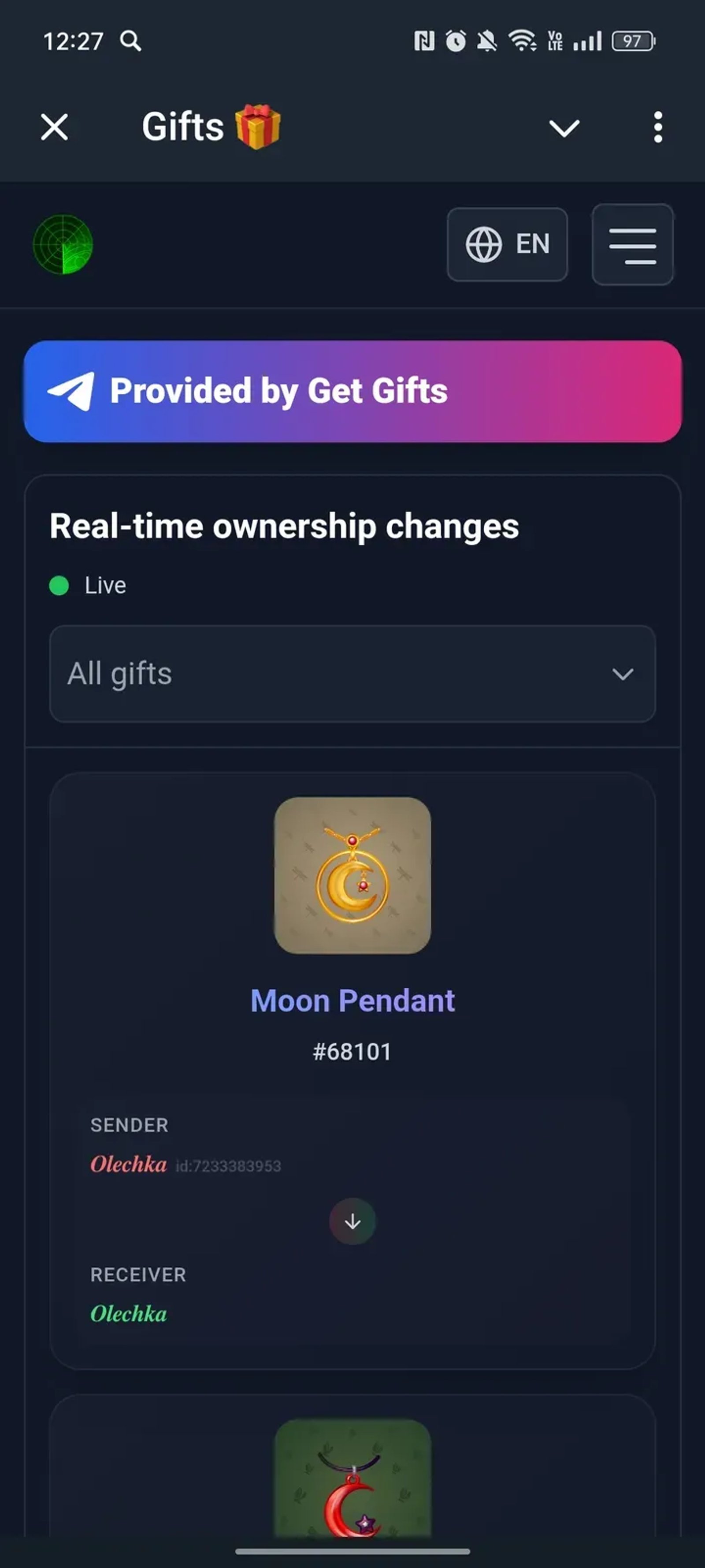 Gifts 🎁 Telegram Screenshot 4