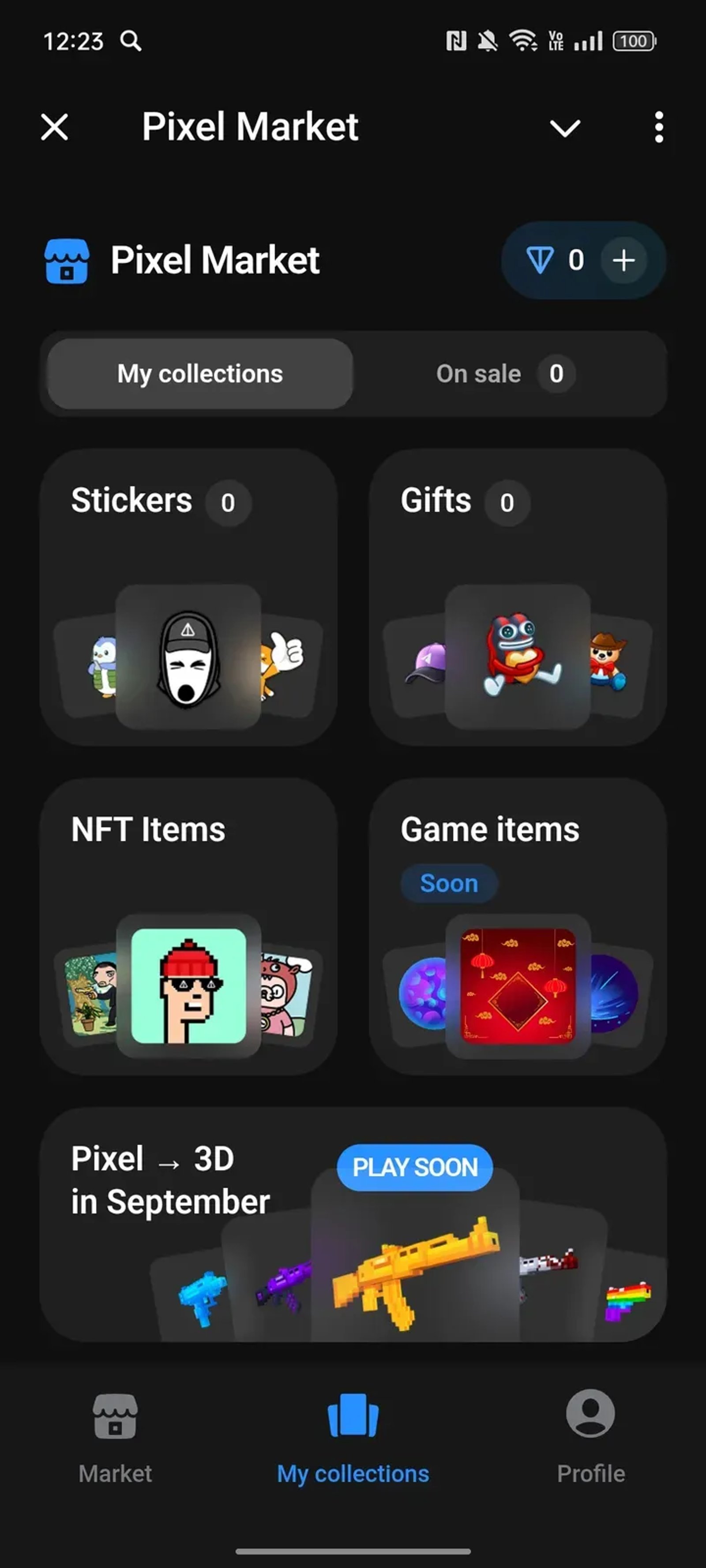 Pixel Market Telegram Screenshot 2