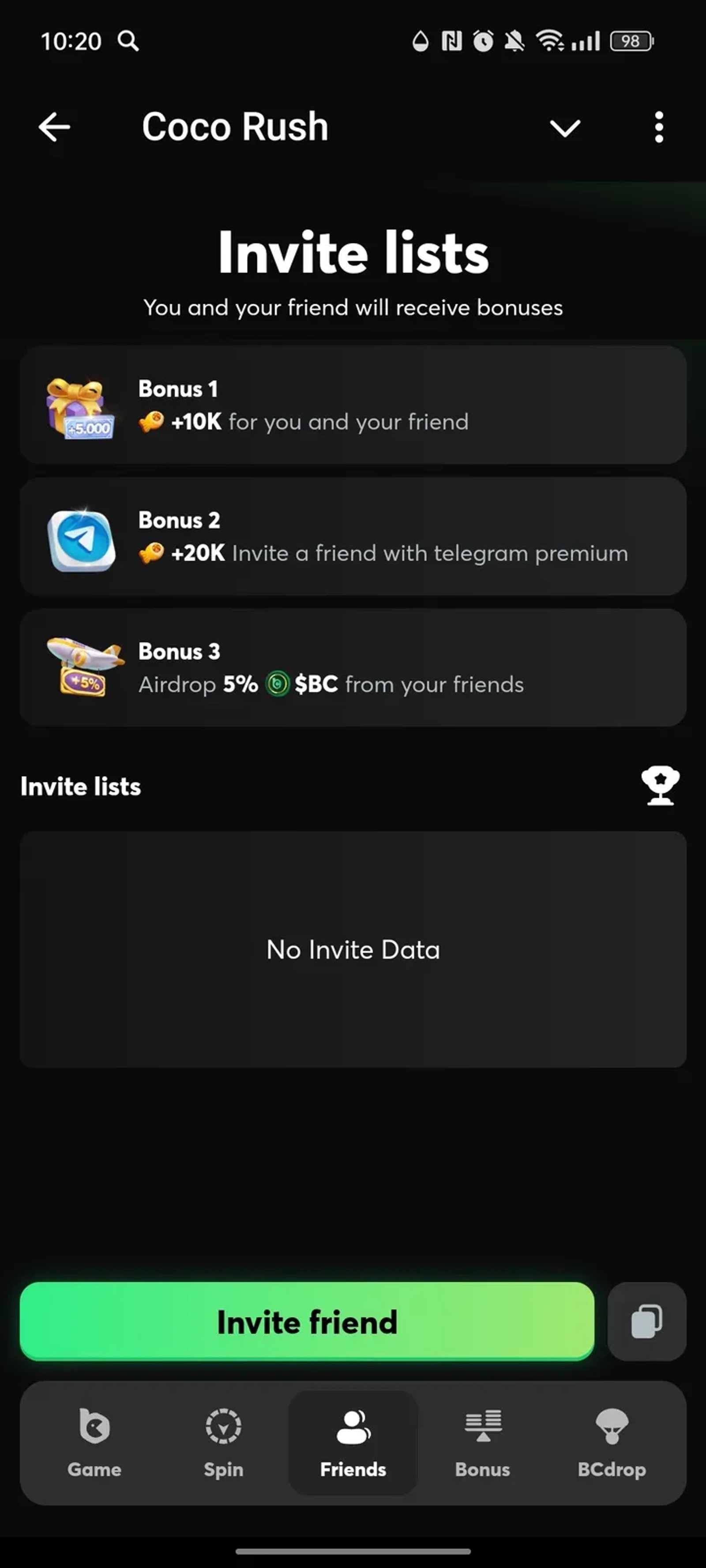 Coco Rush в Телеграм — скриншот 2