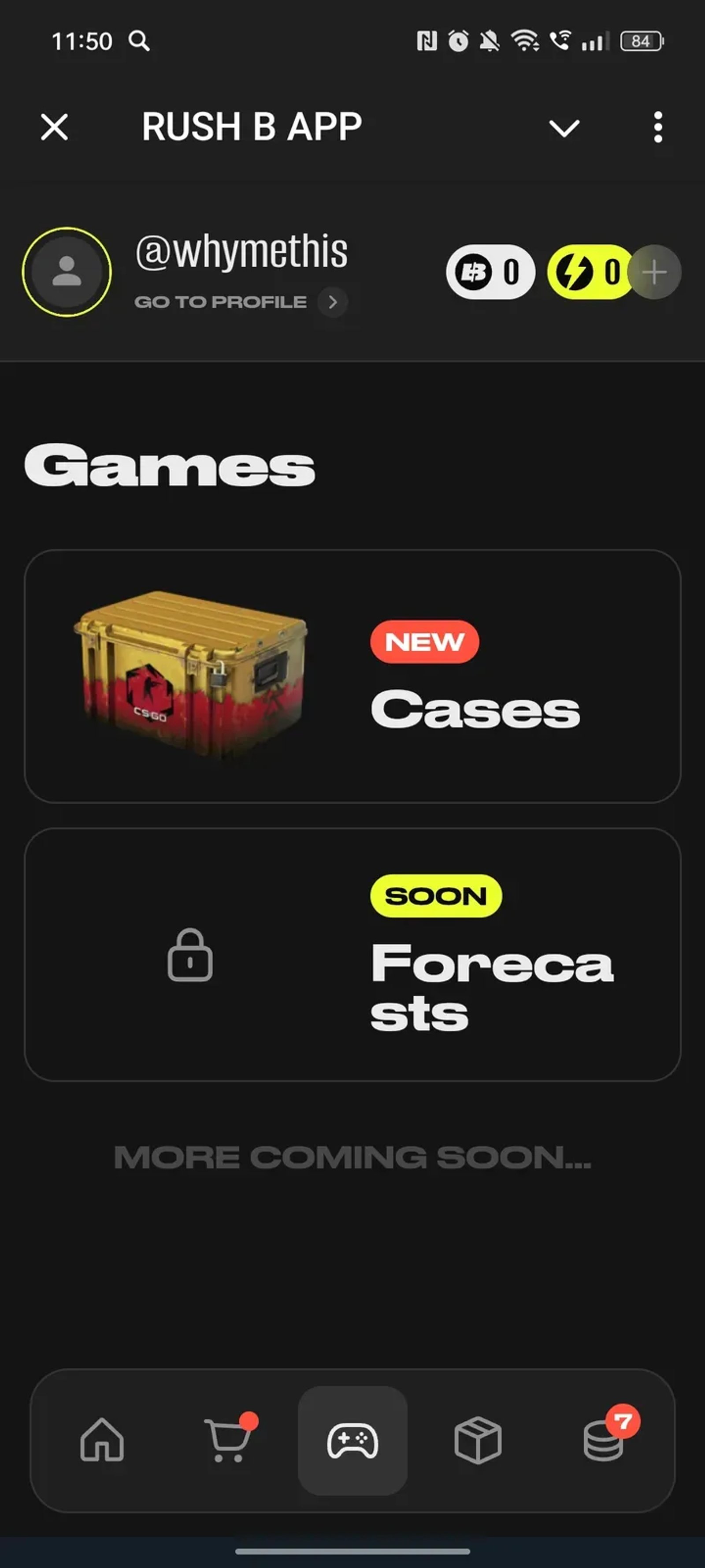 RUSH B APP в Телеграм — скриншот 3