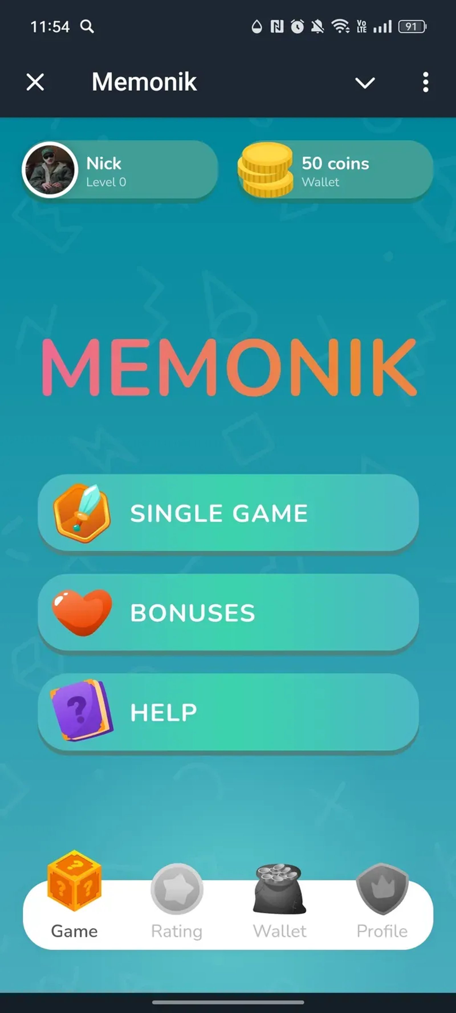 Memonik в Телеграм — скриншот 1