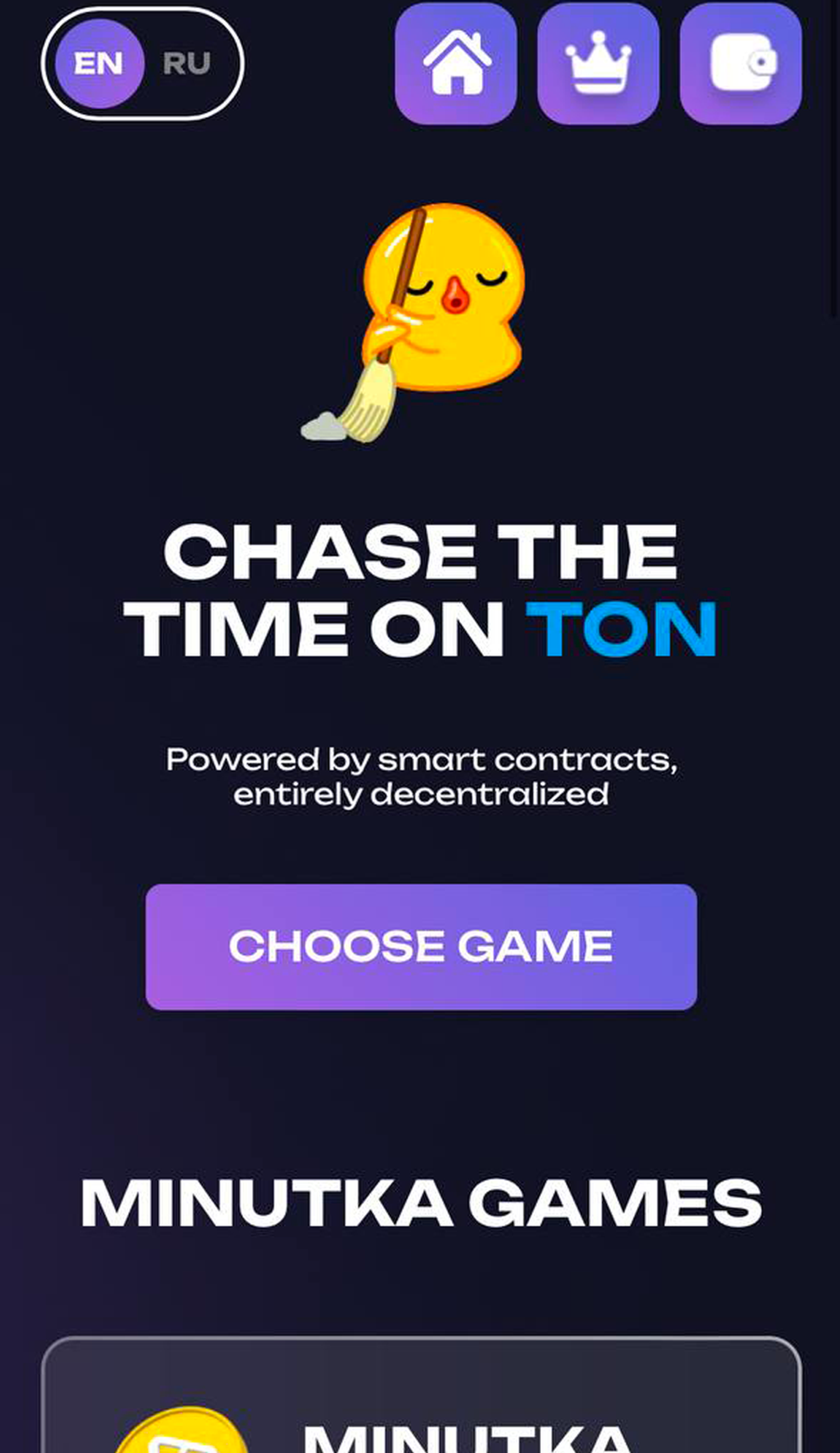 MINUTKA в Телеграм — скриншот 1