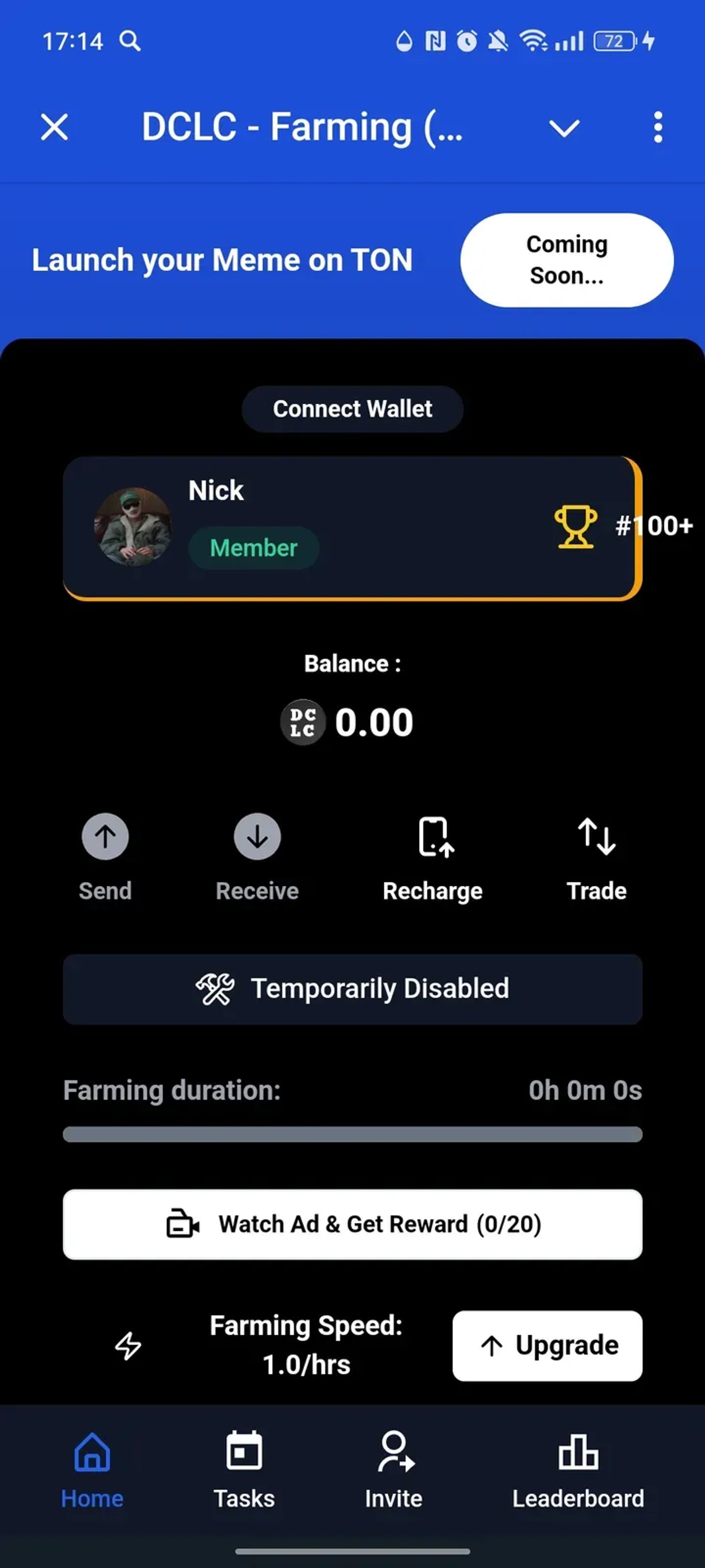 DCLC - Farming (Beta) в Телеграм — скриншот 1