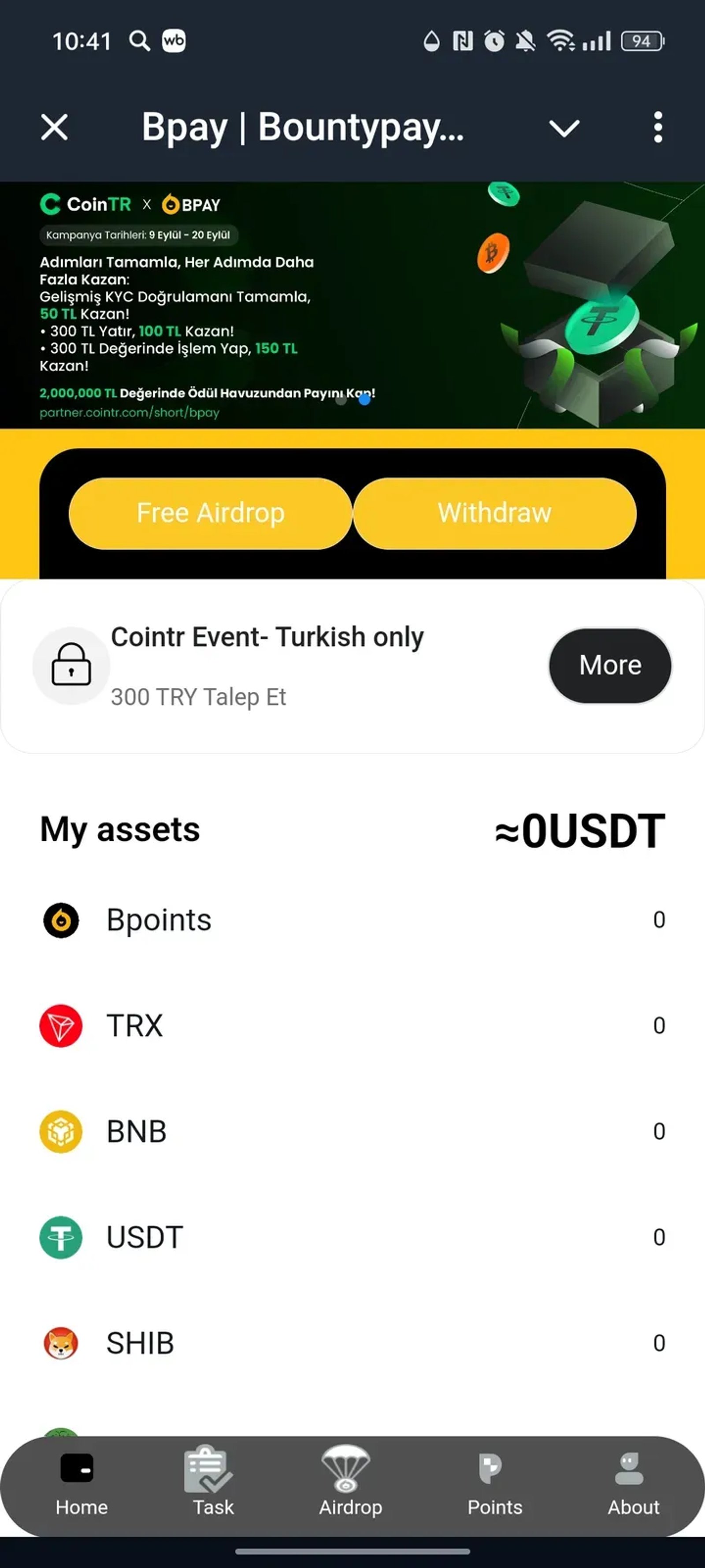 Bpay | Bountypay Bot в Телеграм — скриншот 1