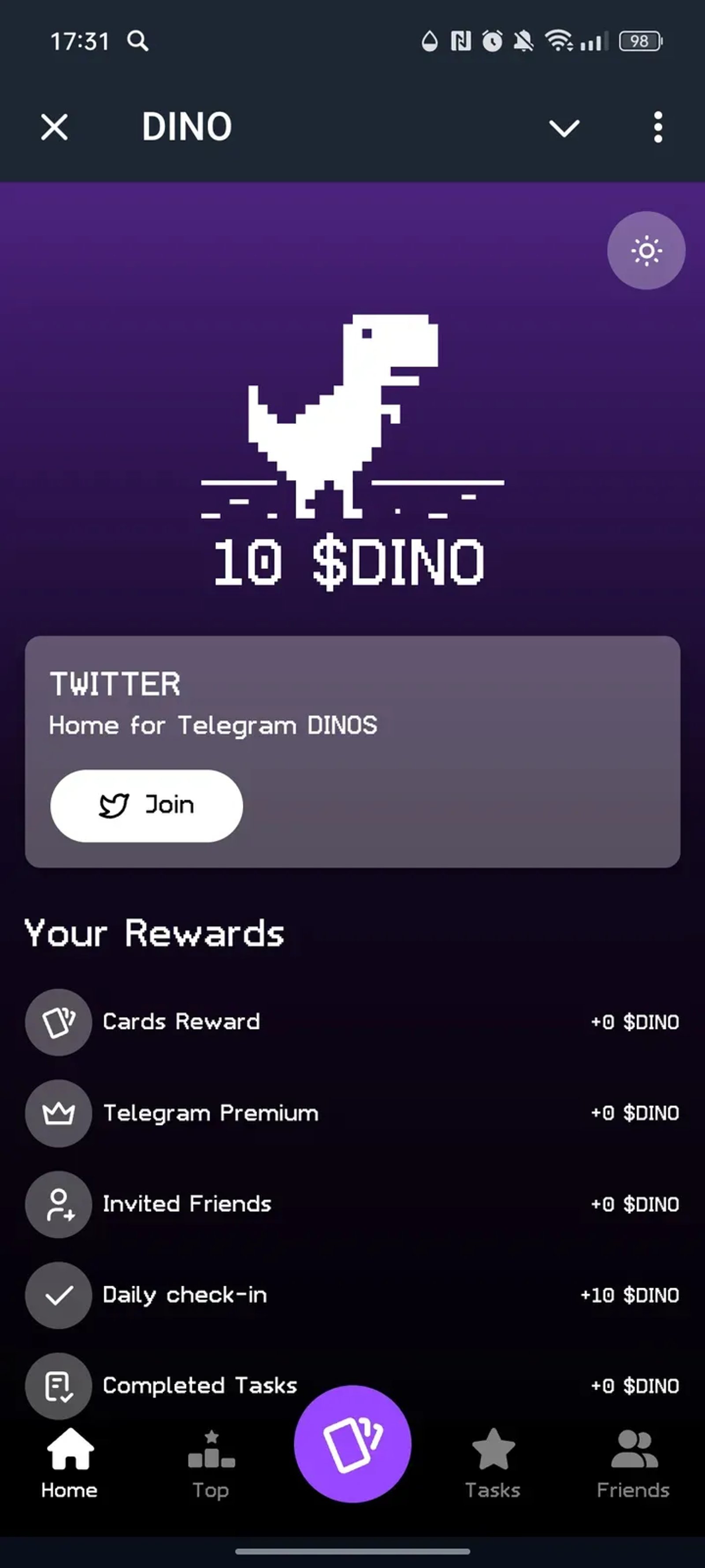 DINO Telegram Screenshot 1