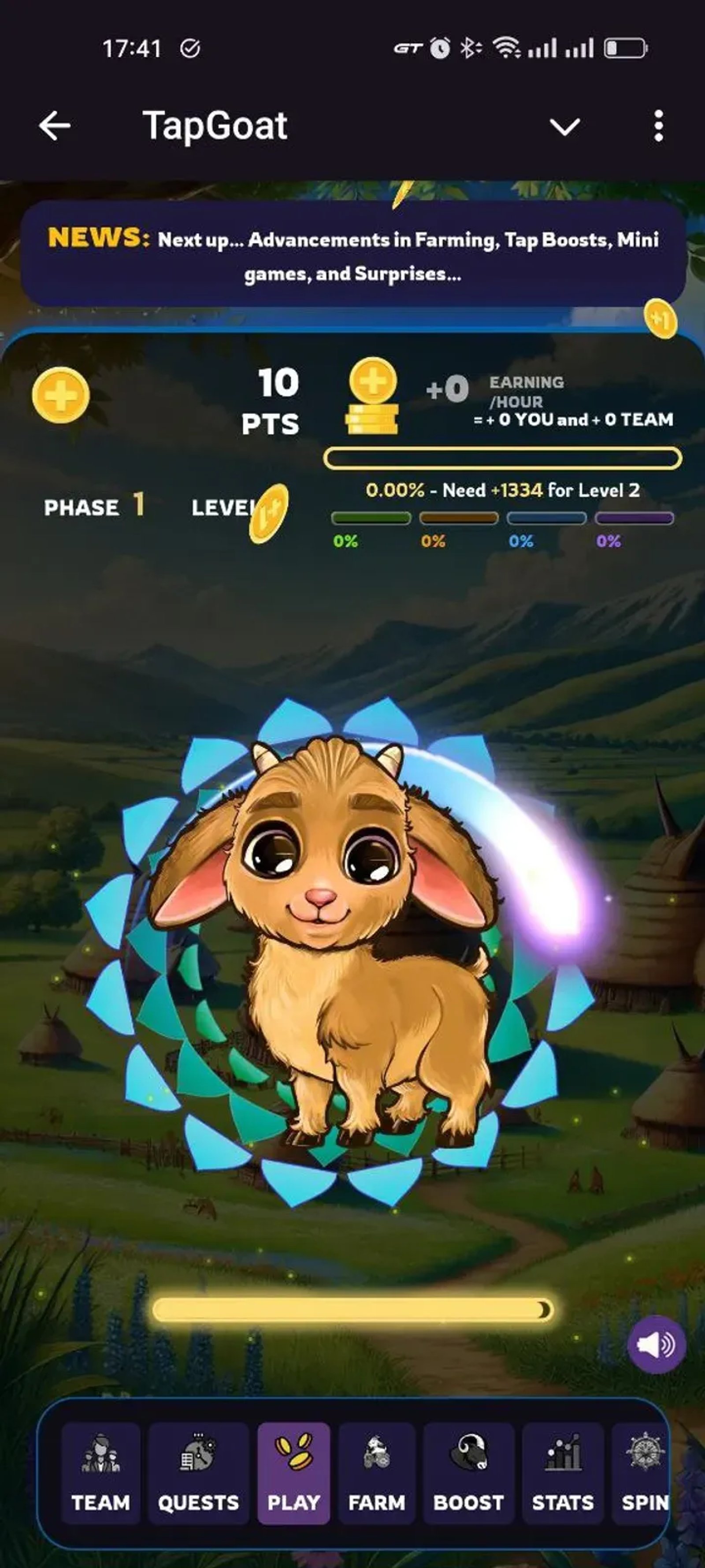 TapGoat в Телеграм — скриншот 3