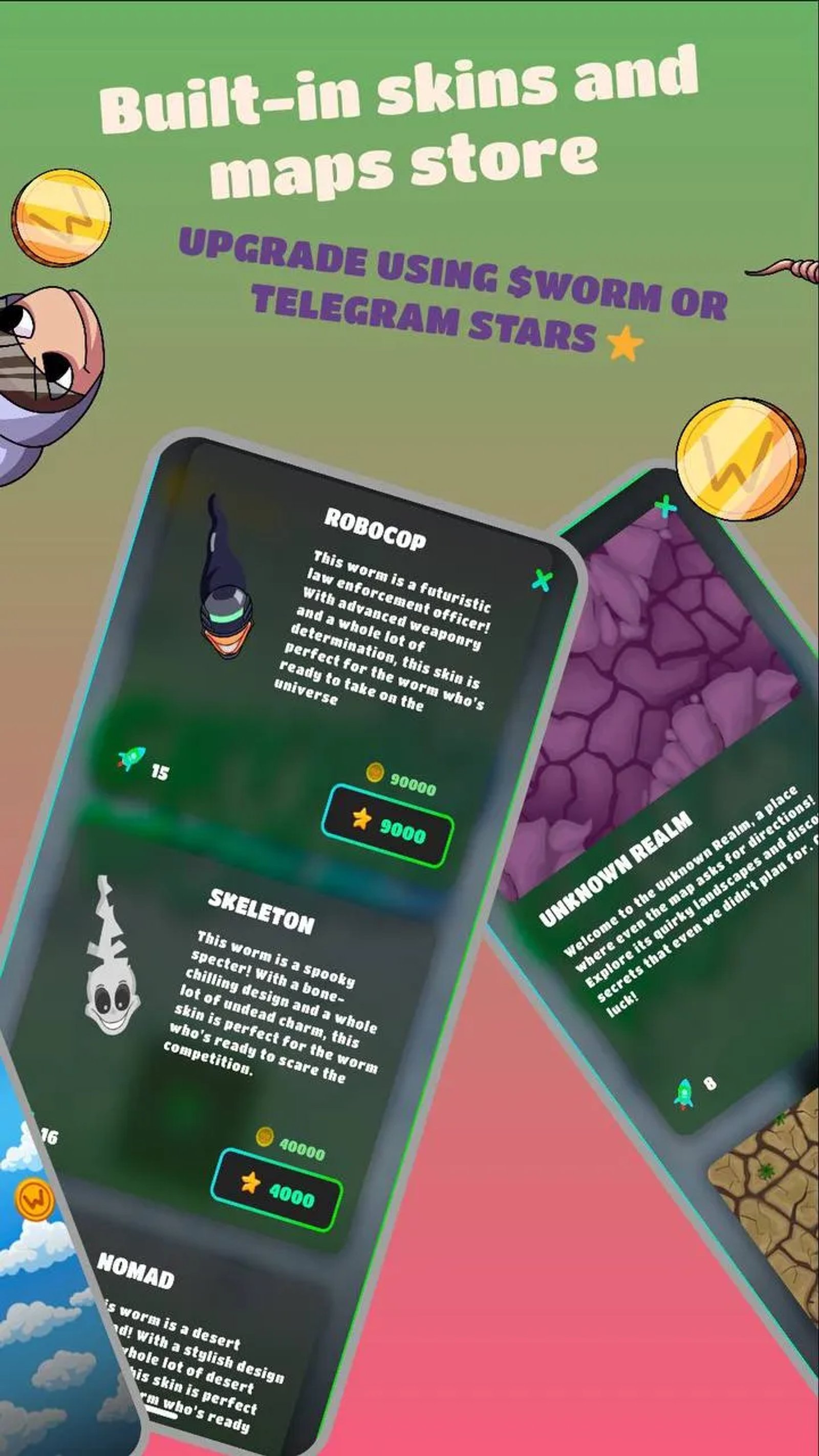 CryptoWorms в Телеграм — скриншот 2