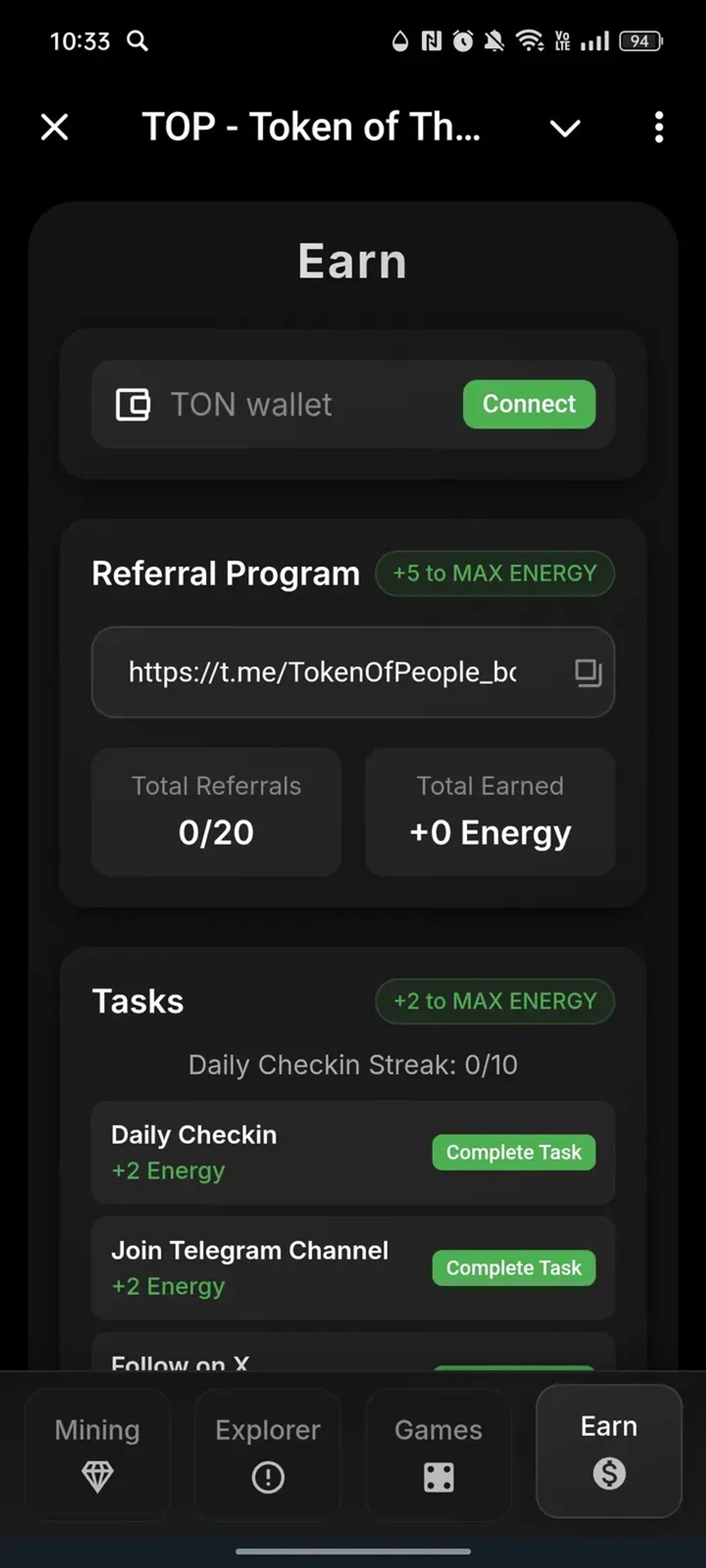 TOP - Token of The People в Телеграм — скриншот 4