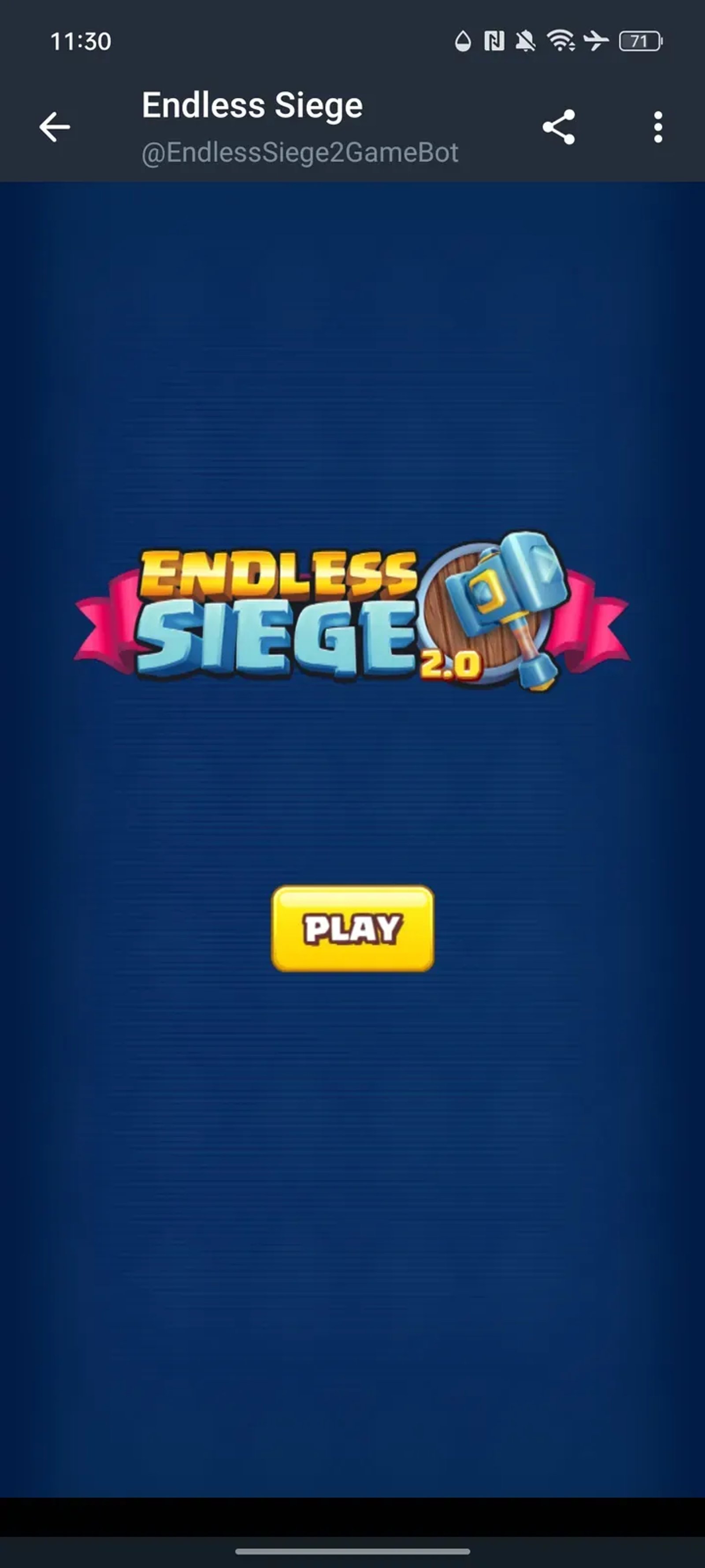 Endless Siege 2 Game в Телеграм — скриншот 1