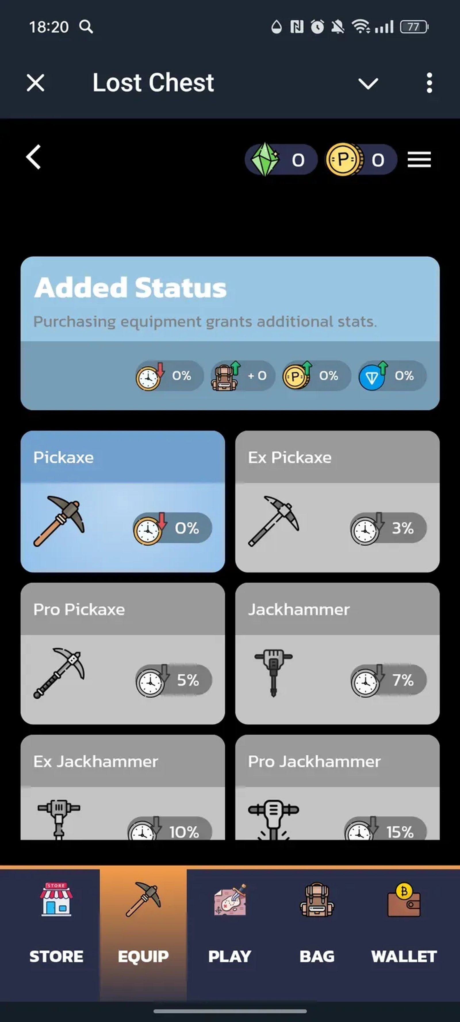 Lost Chest в Телеграм — скриншот 2