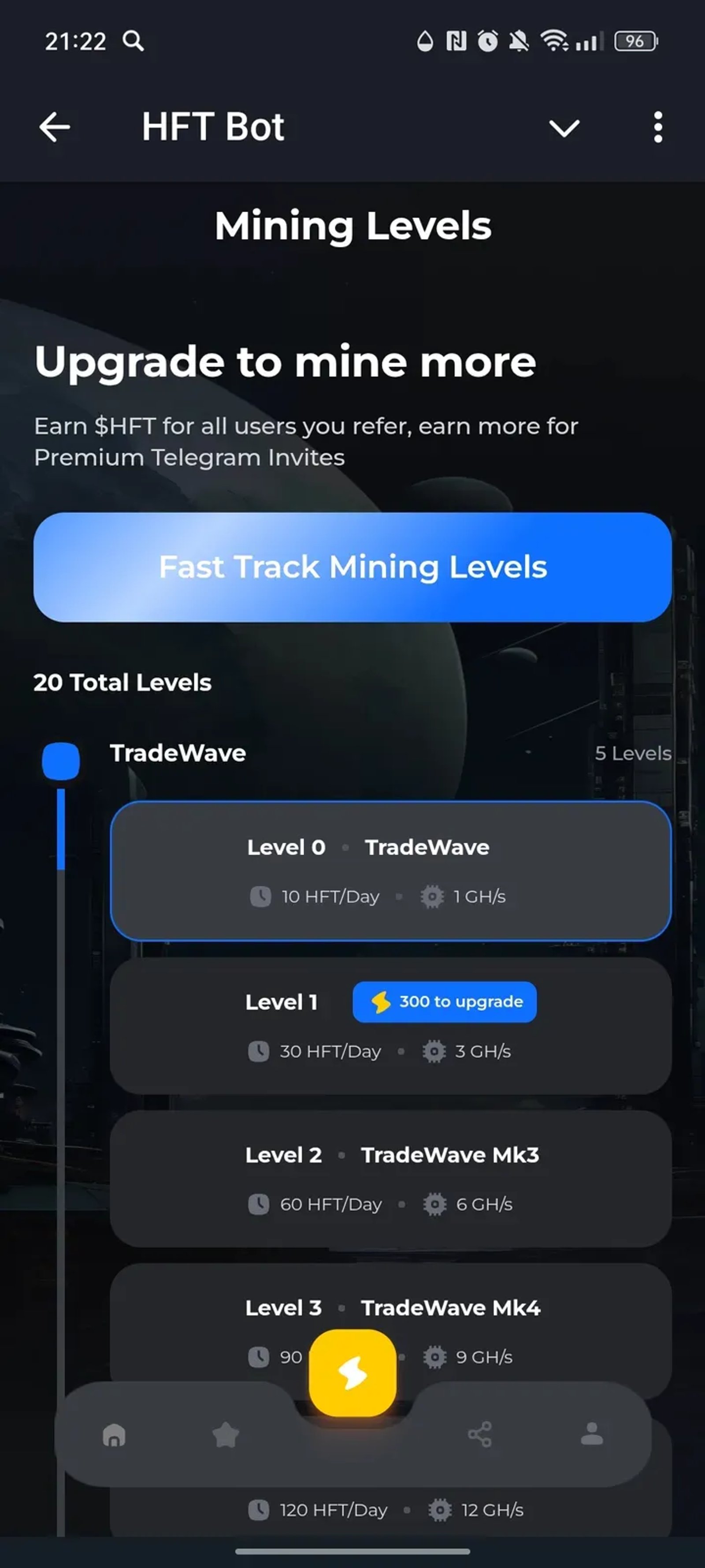 HFT Bot в Телеграм — скриншот 4