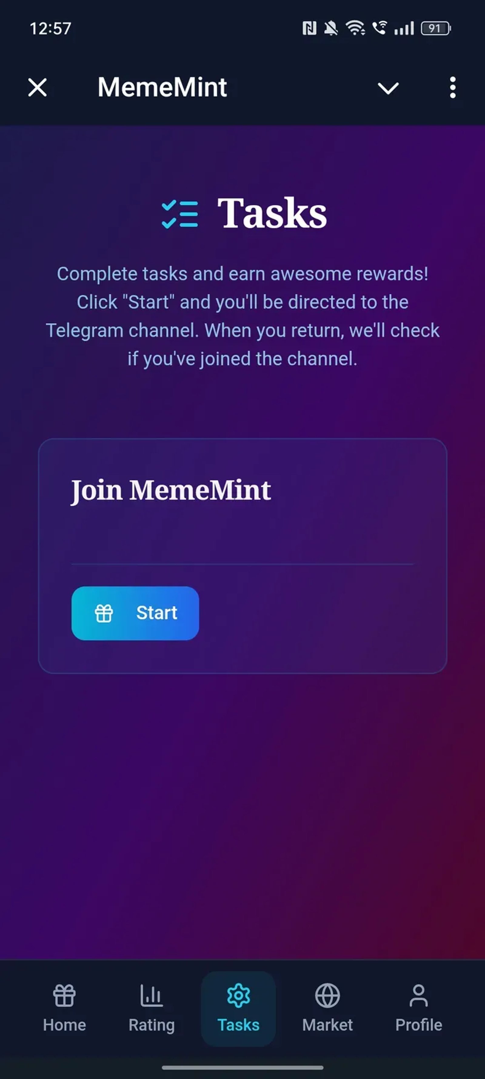 MemeMint в Телеграм — скриншот 2