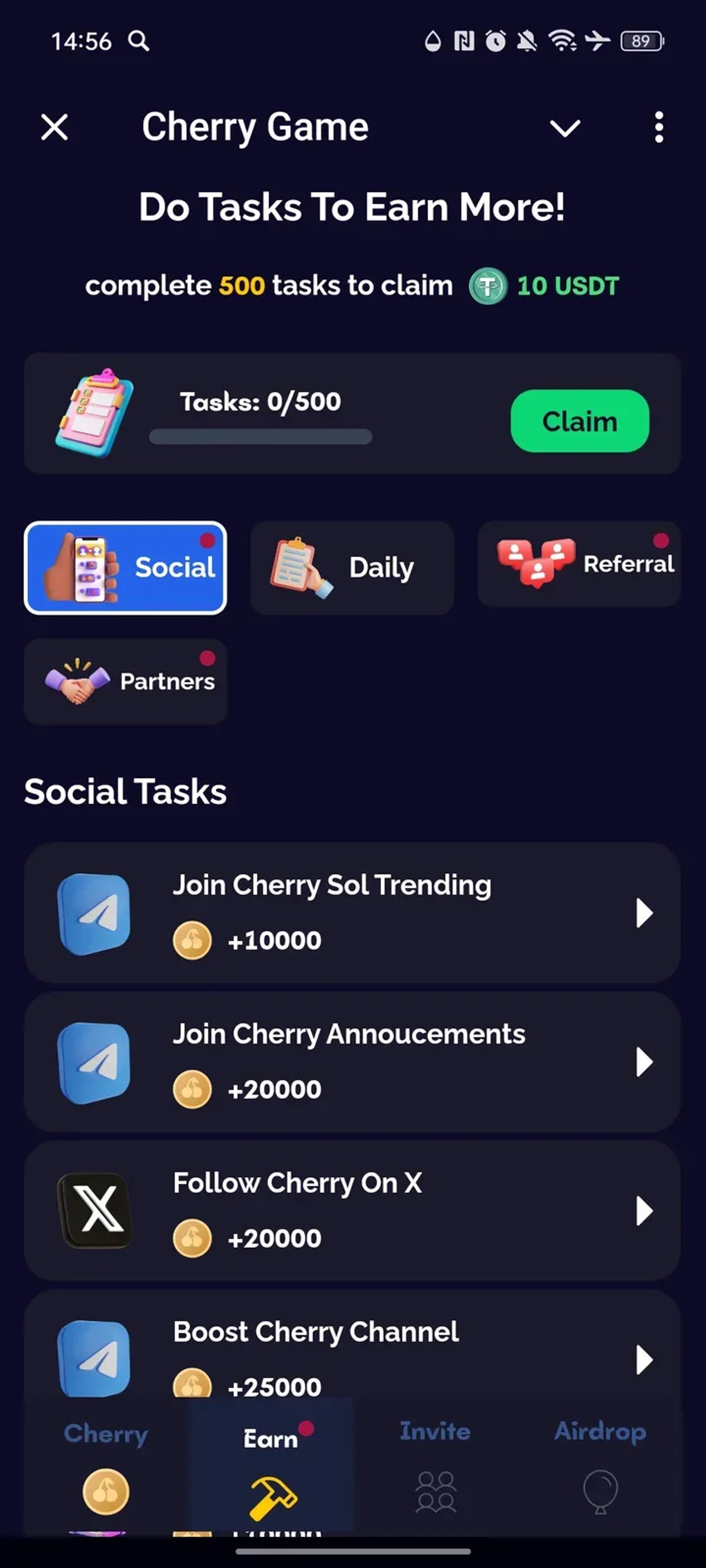 Cherry Game в Телеграм — скриншот 2