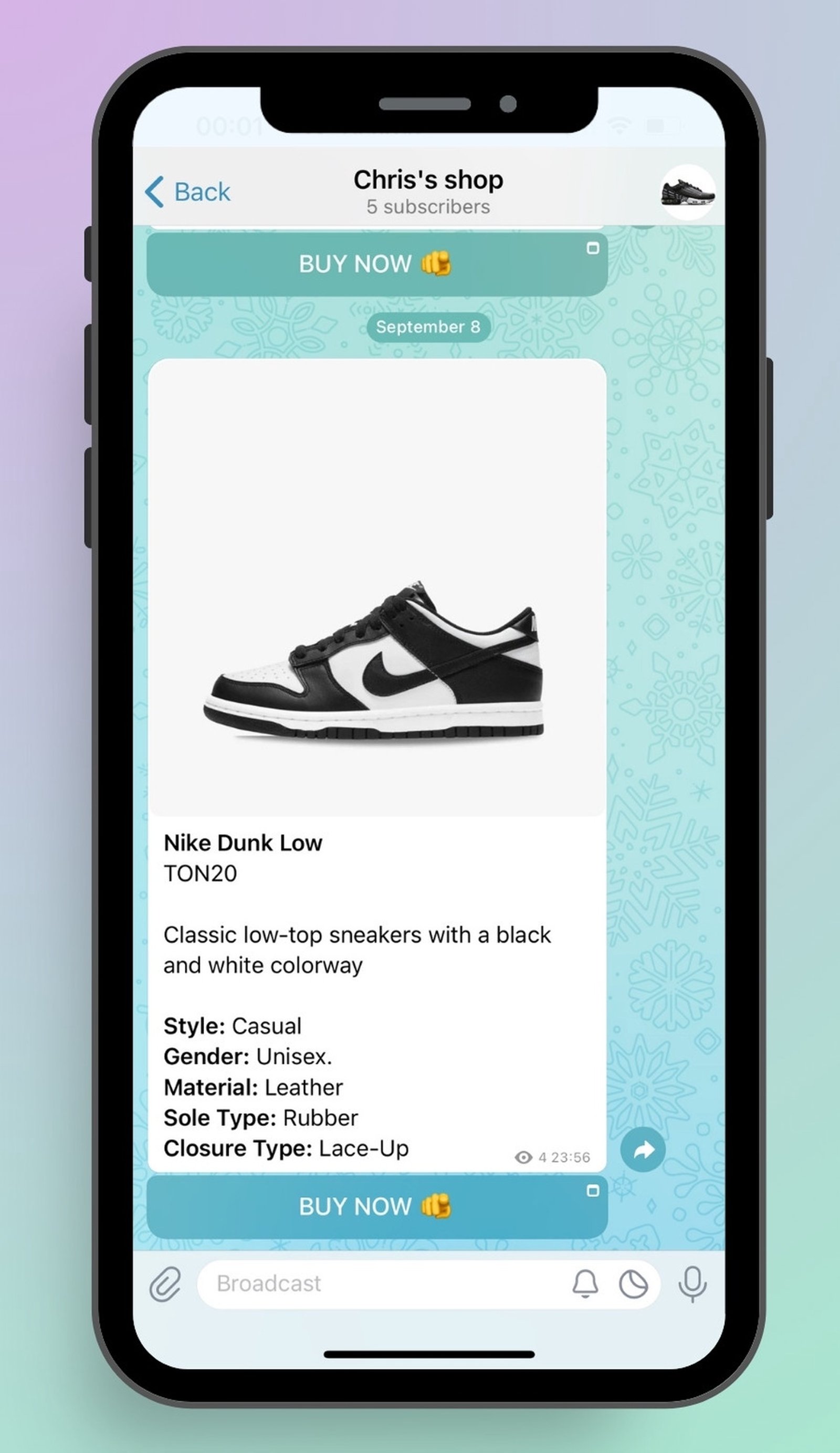 AOKI Seller в Телеграм — скриншот 3