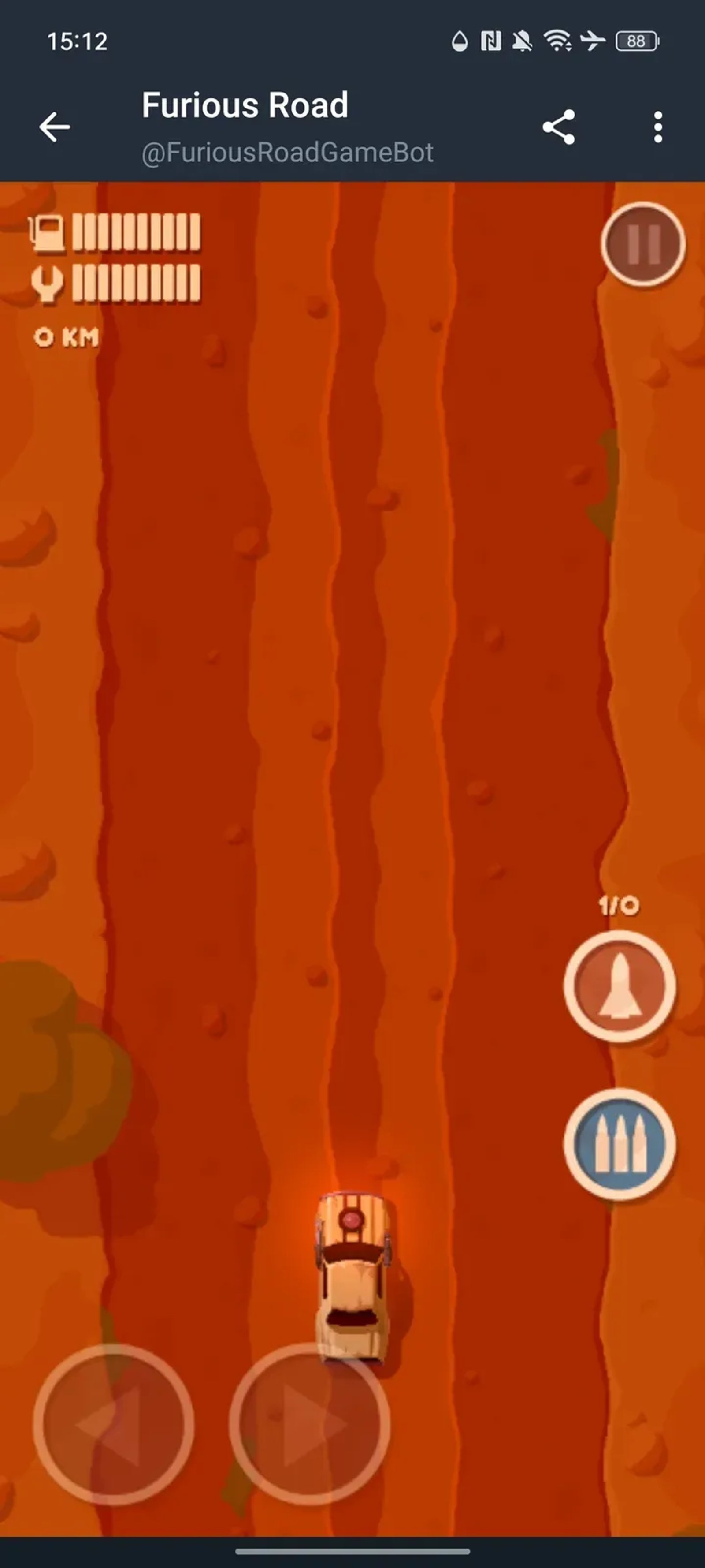 Furious Road Game в Телеграм — скриншот 3