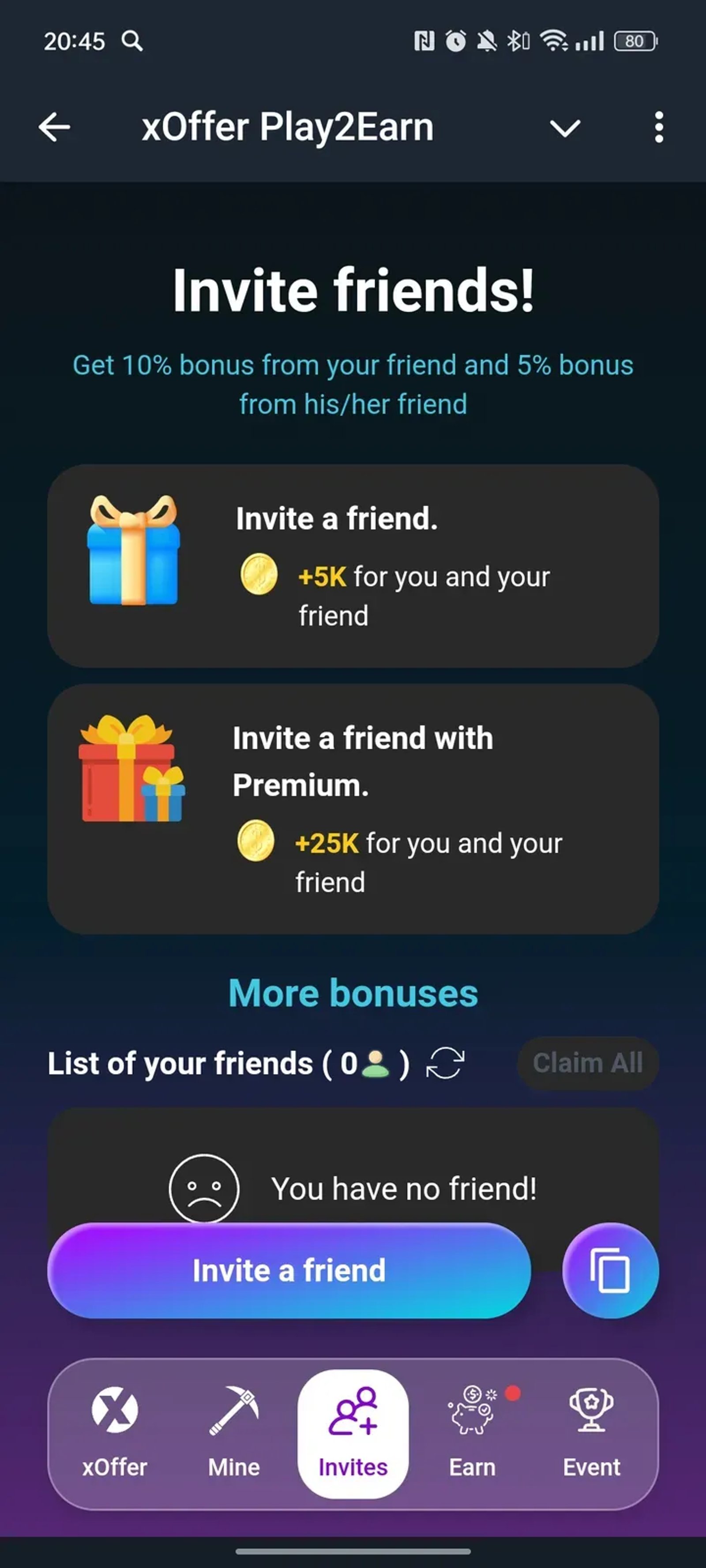 xOffer Play2Earn в Телеграм — скриншот 3