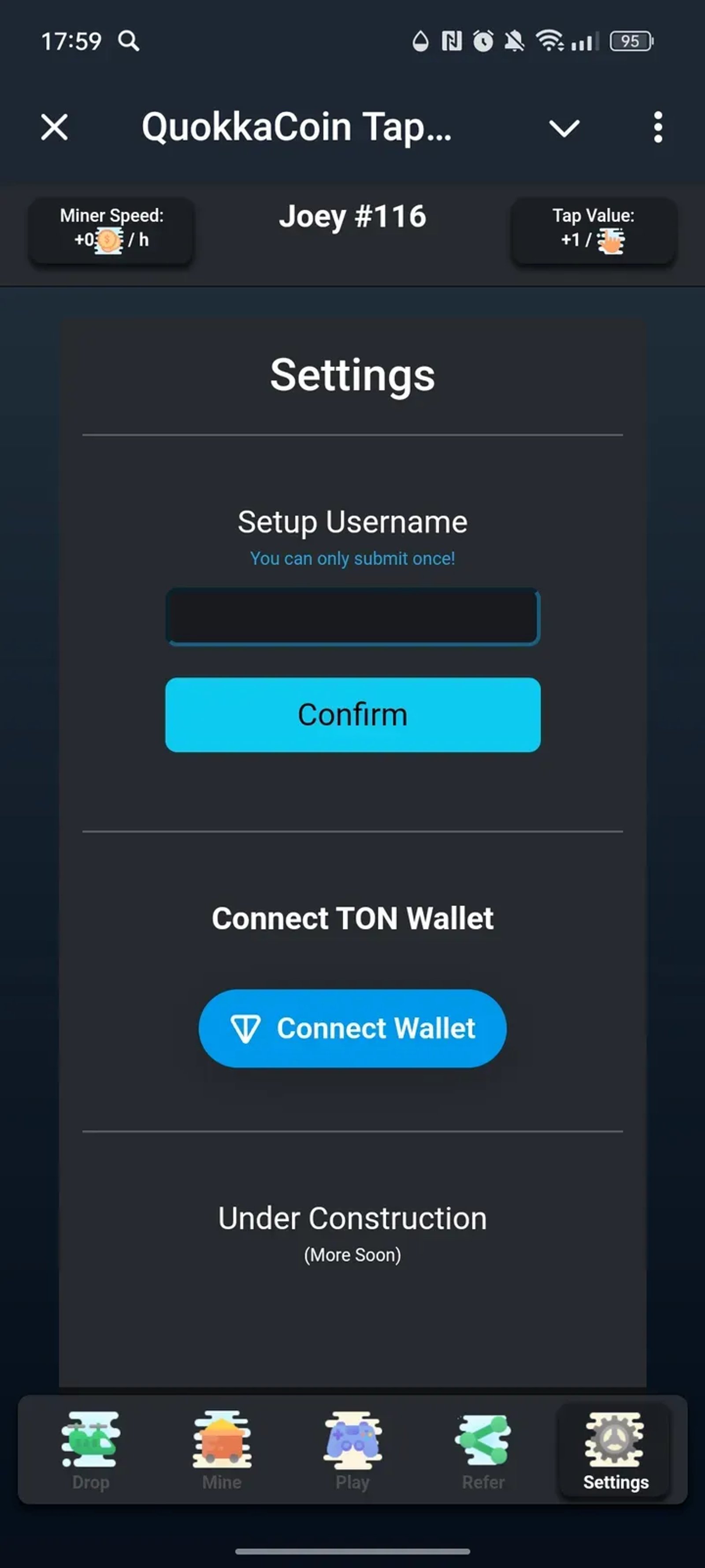 QuokkaCoin Tap Bot в Телеграм — скриншот 5