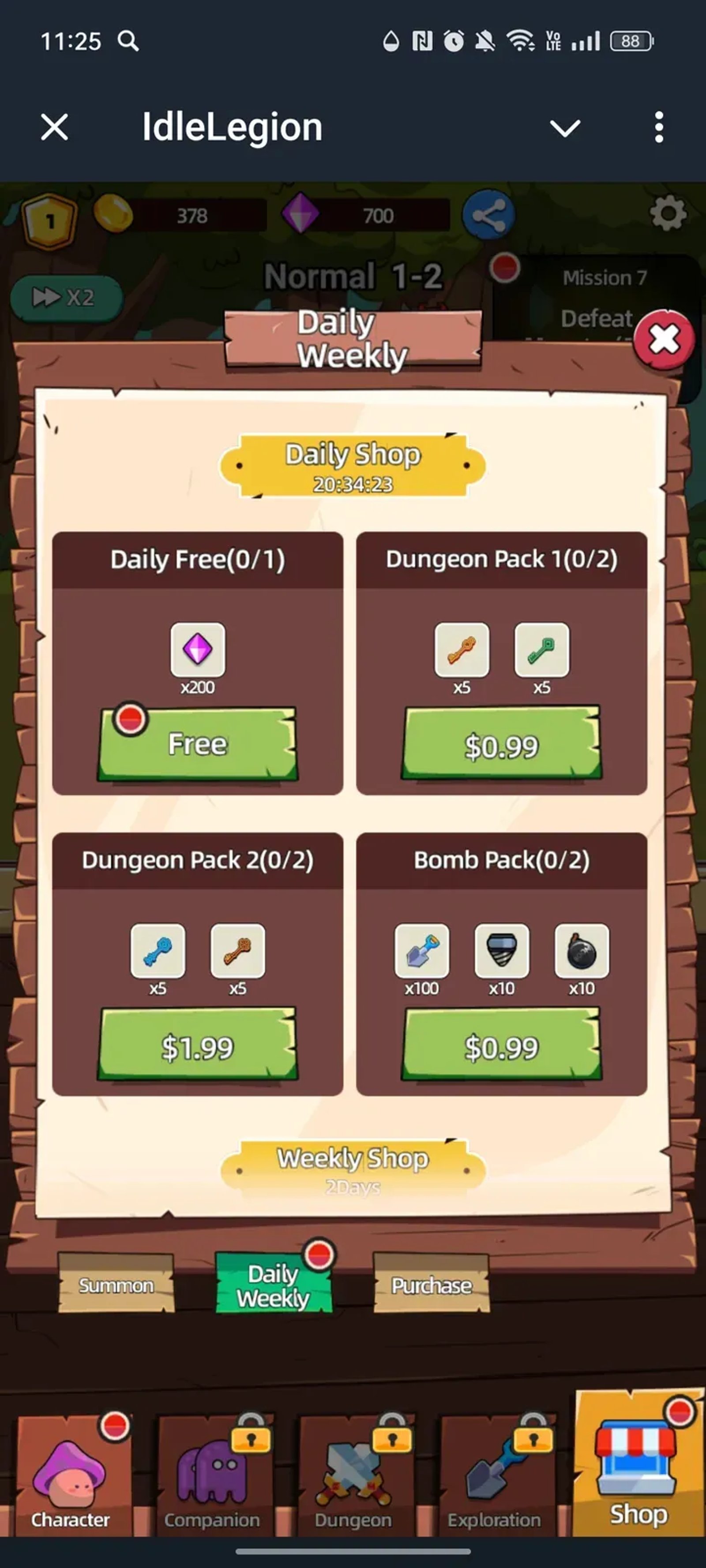 IdleLegion в Телеграм — скриншот 2