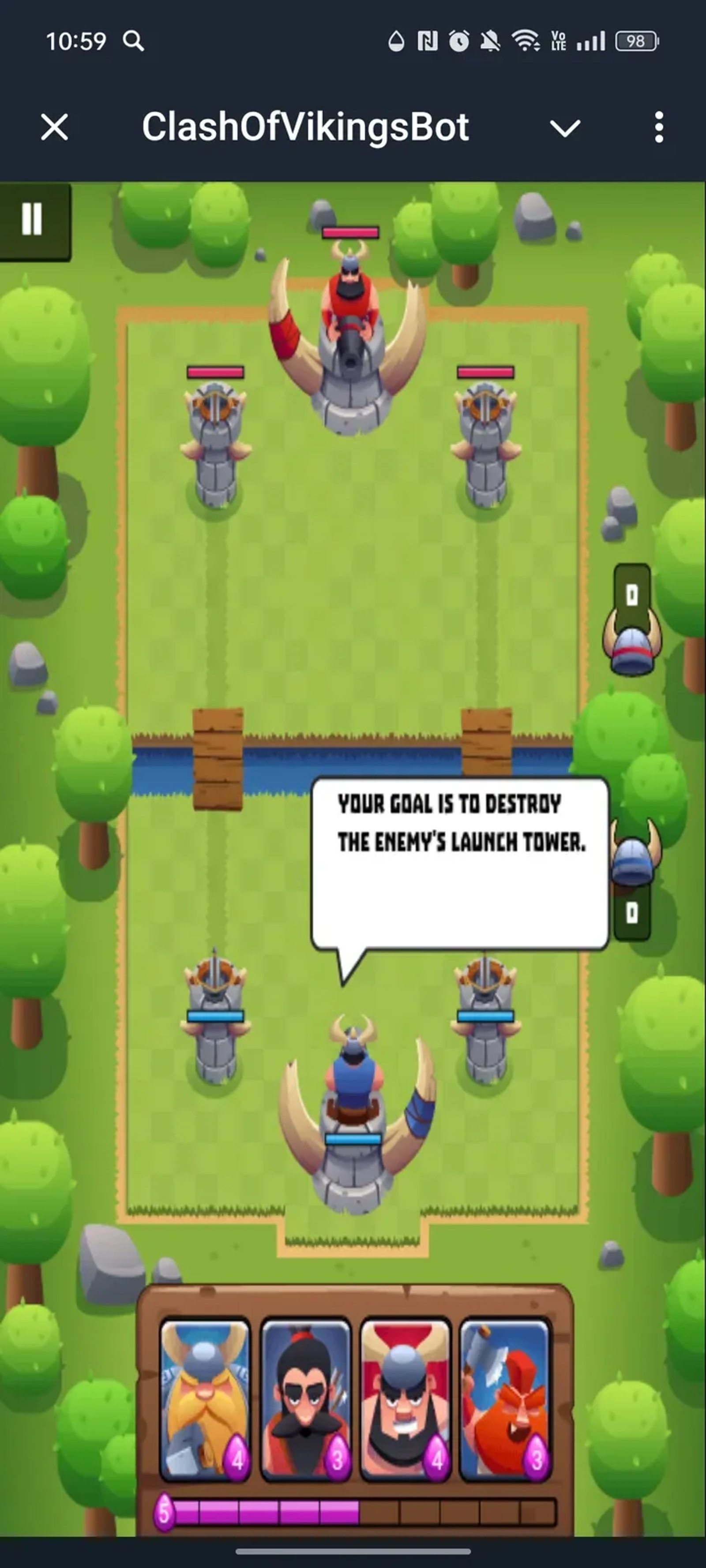 ClashOfVikingsBot в Telegram — скриншот 3