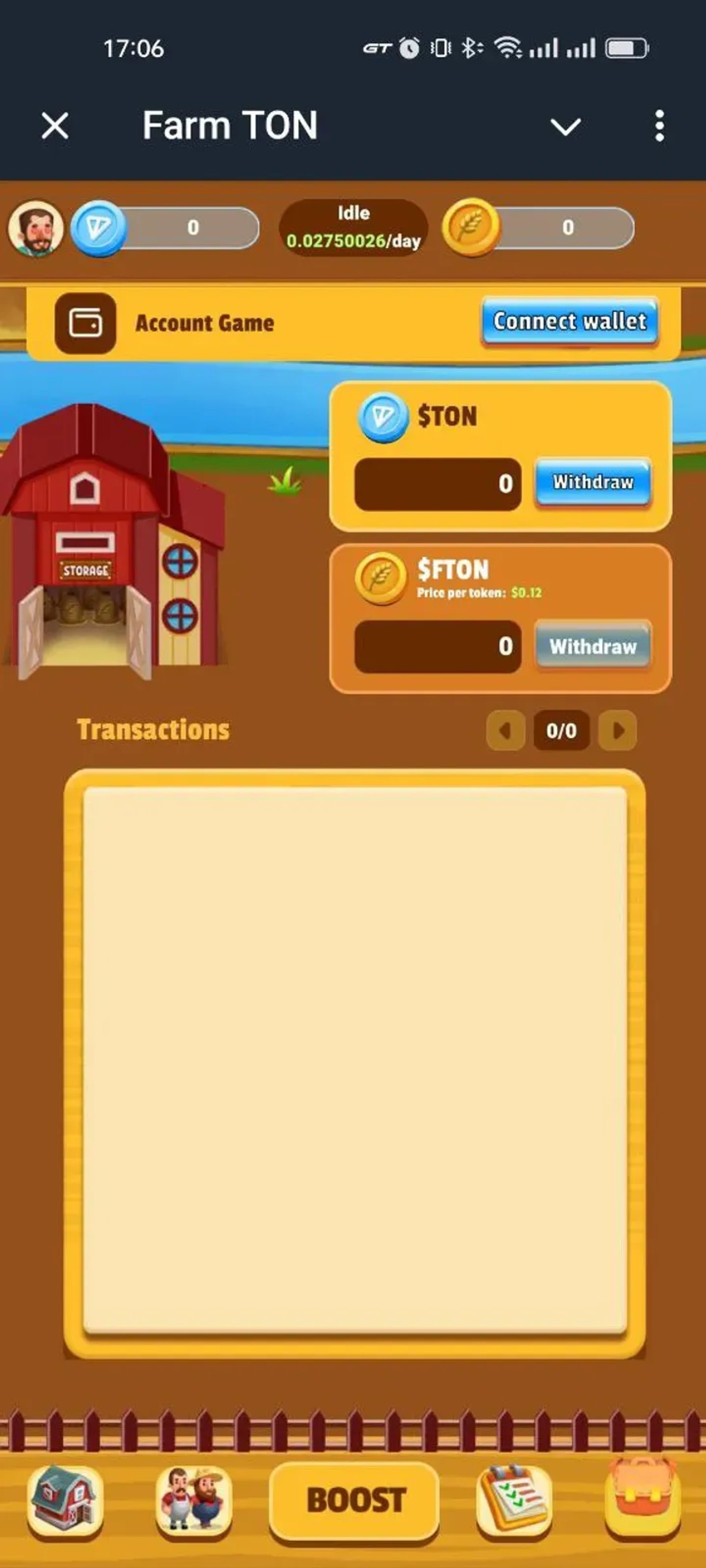 Farm TON в Телеграм — скриншот 1