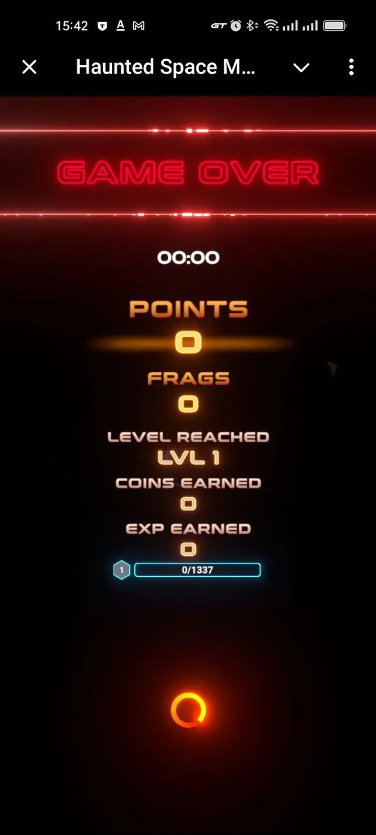 Haunted Space Minigame в Телеграм — скриншот 4
