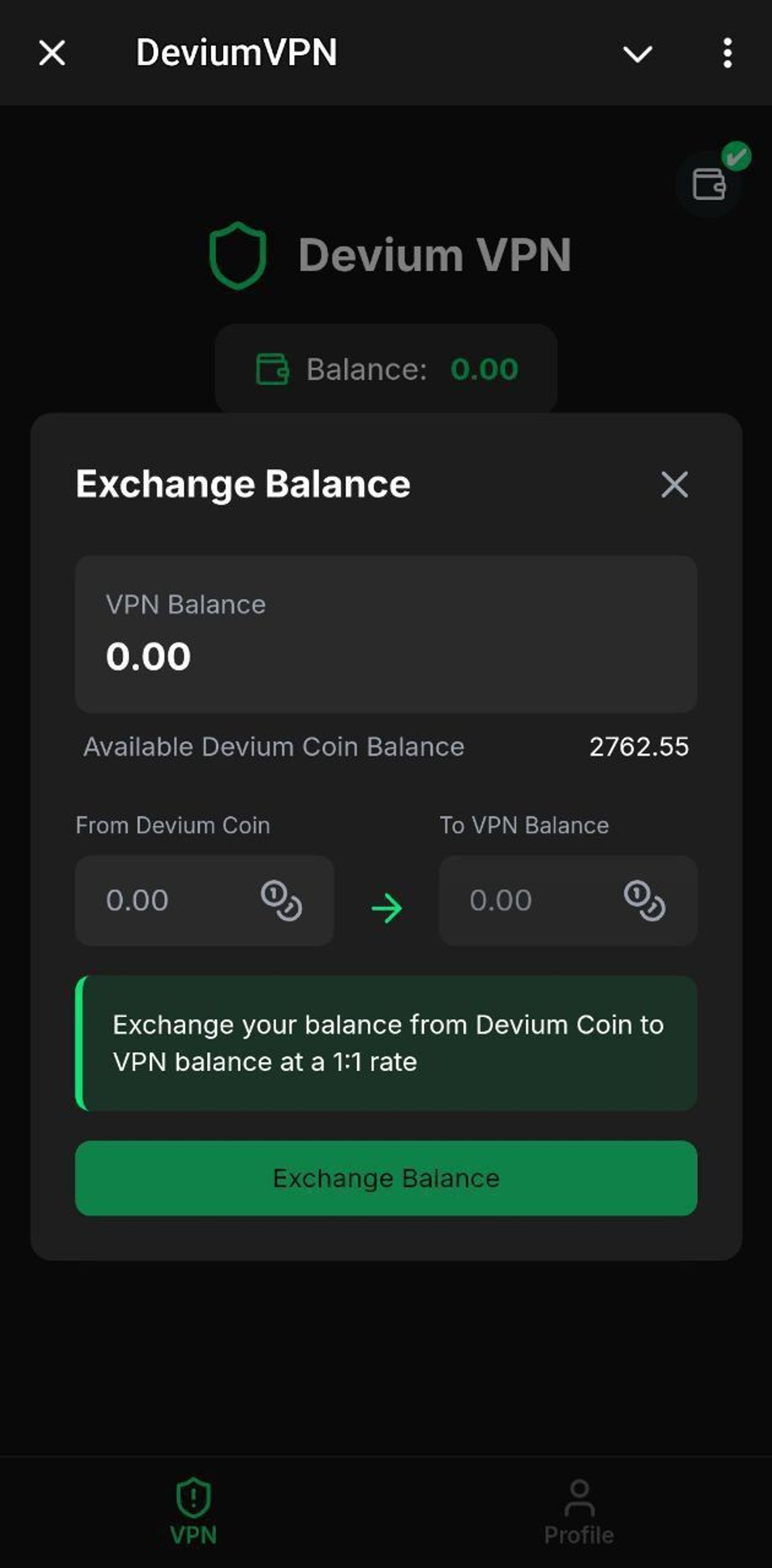 Deviumvpn в Телеграм — скриншот 2